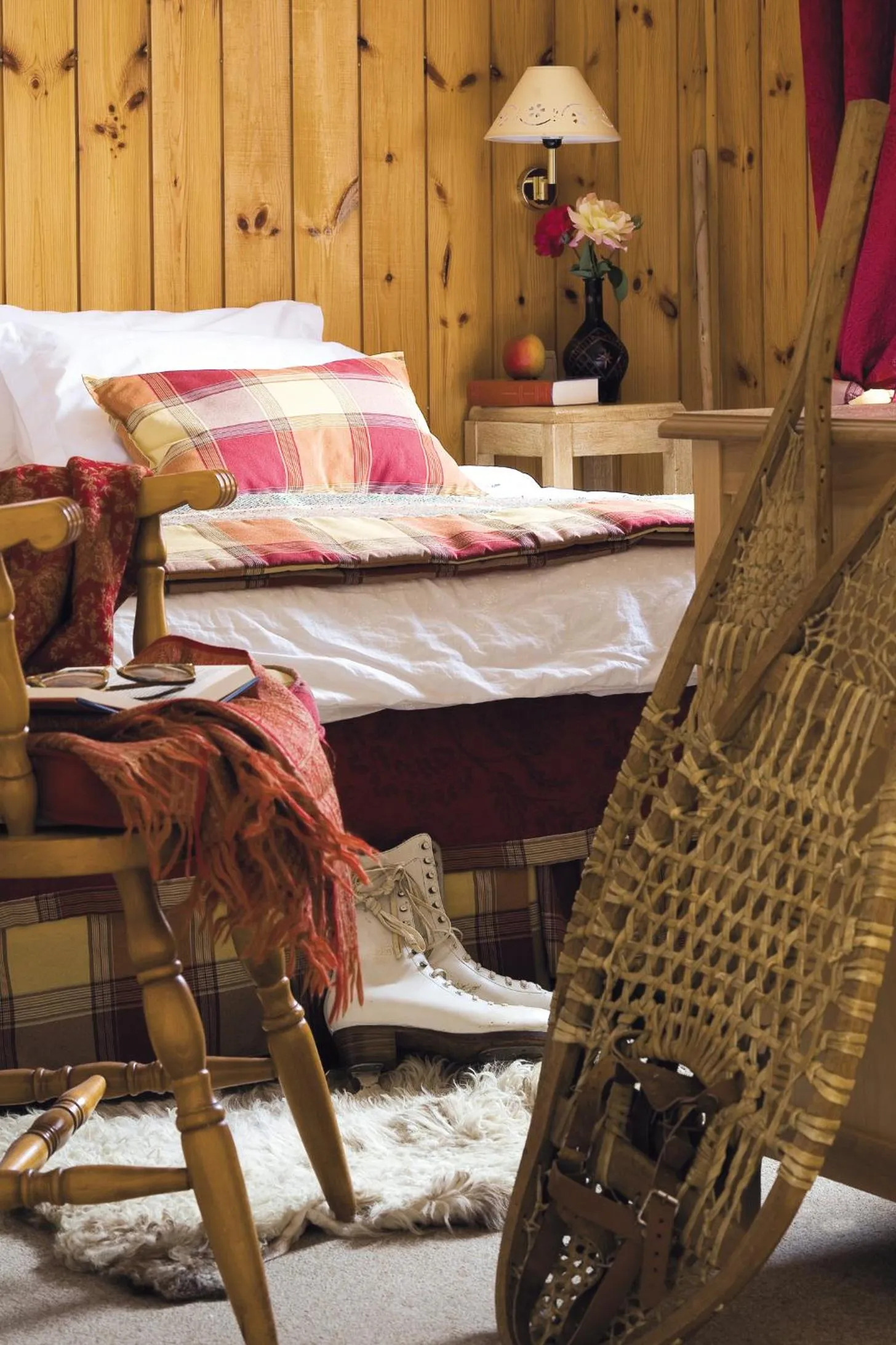 Bed in Hotel Le Viscos