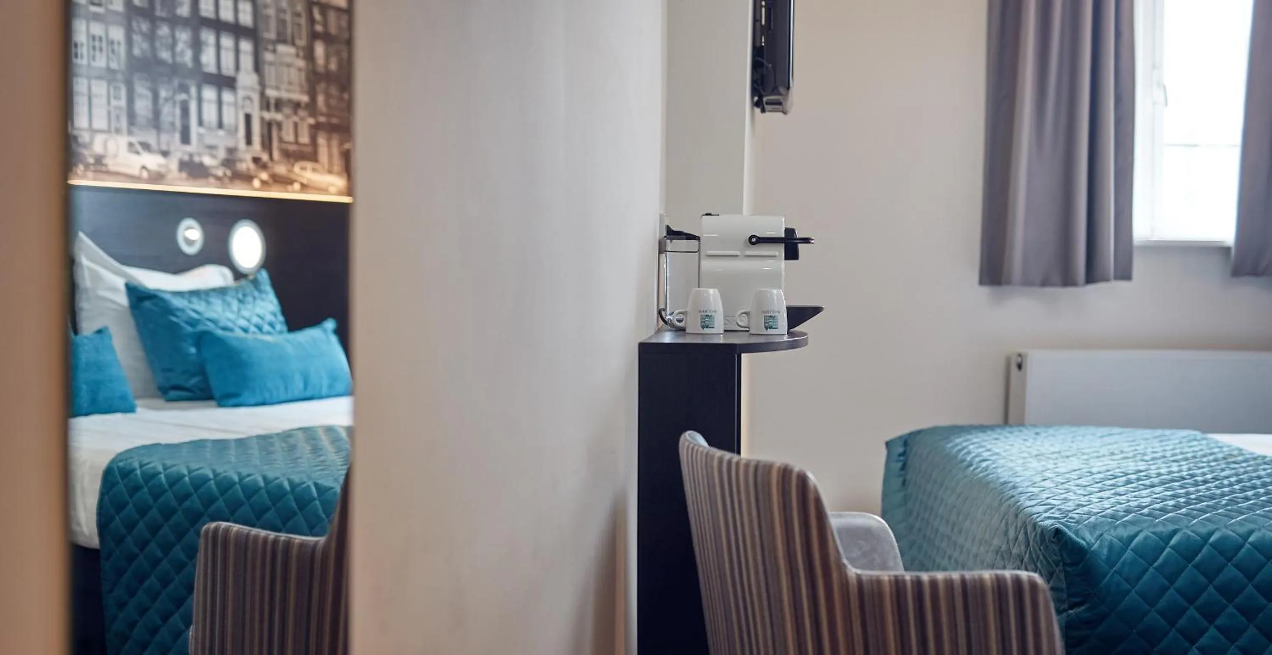 Bed in Singel Hotel Amsterdam