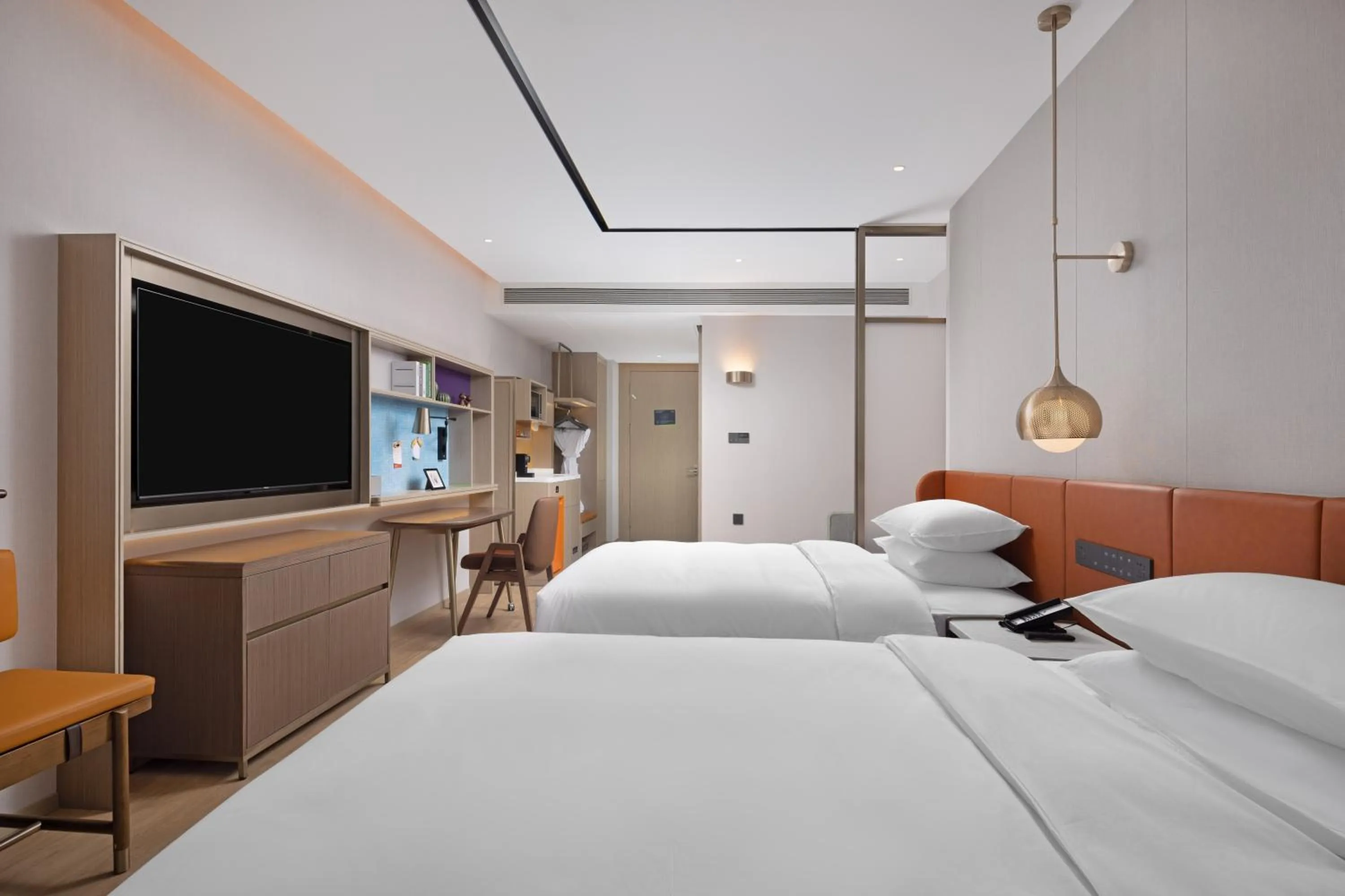 Bed in Home2 Suites by Hilton Hefei South Railway Station