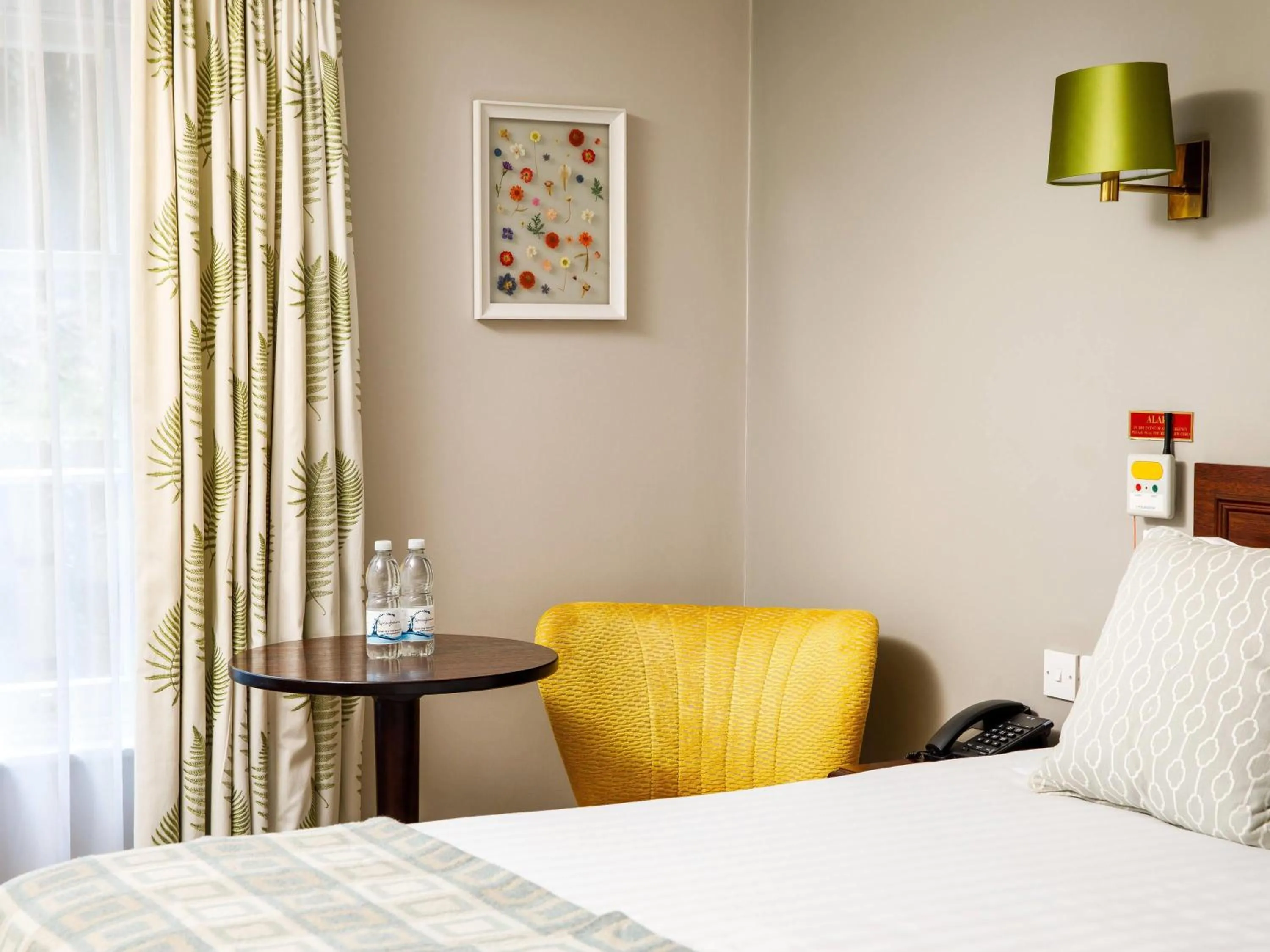 Bedroom, Bed in Mercure Gloucester Bowden Hall Hotel