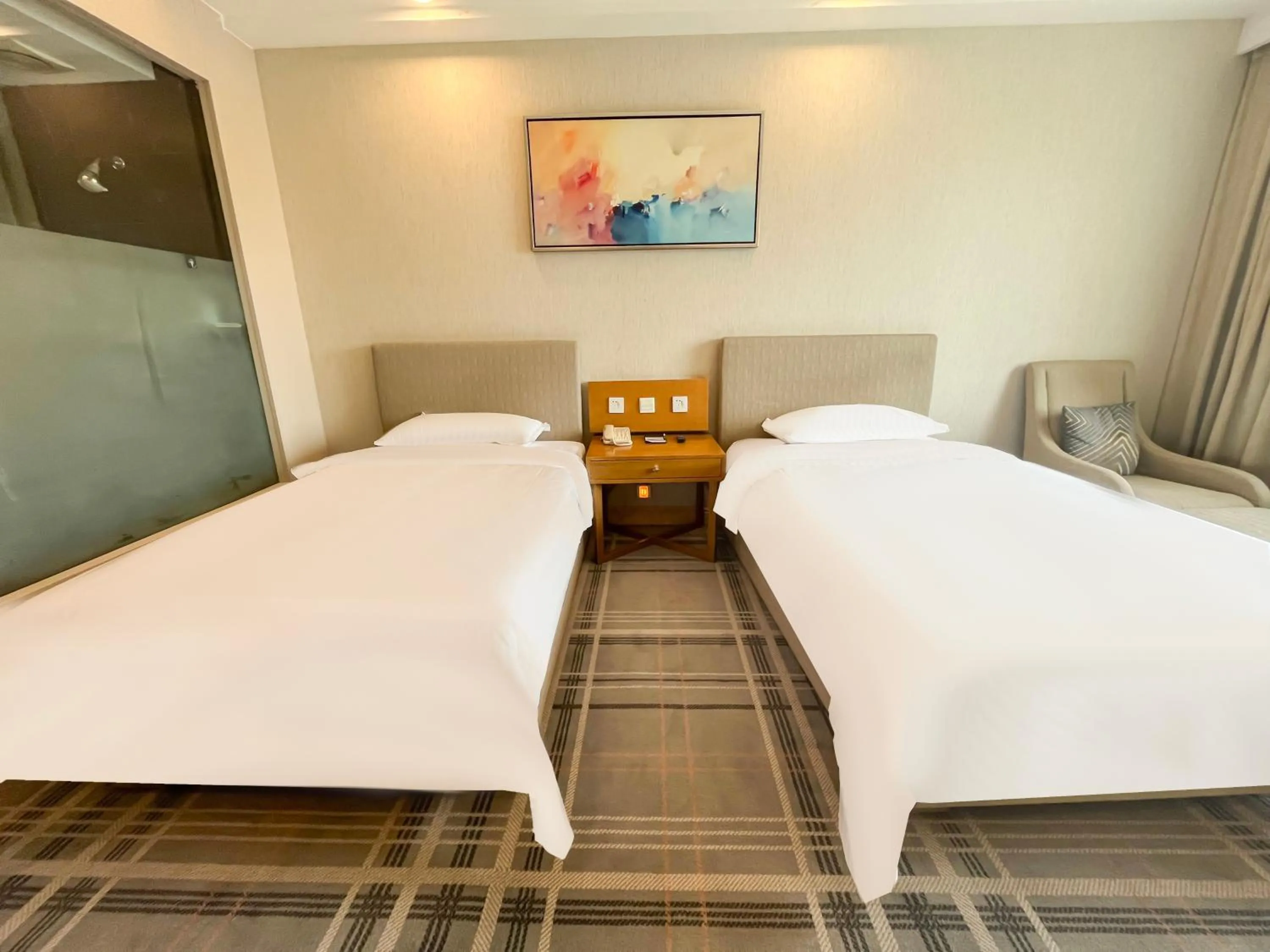 Bed in Jinrui Sunshine Hotel Pengzhou