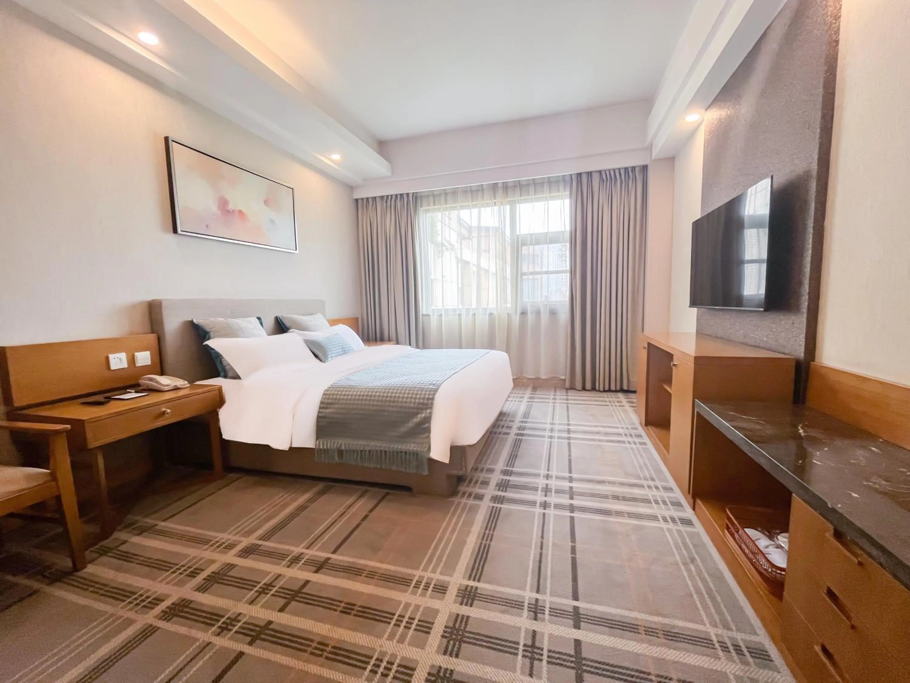 Bed in Jinrui Sunshine Hotel Pengzhou