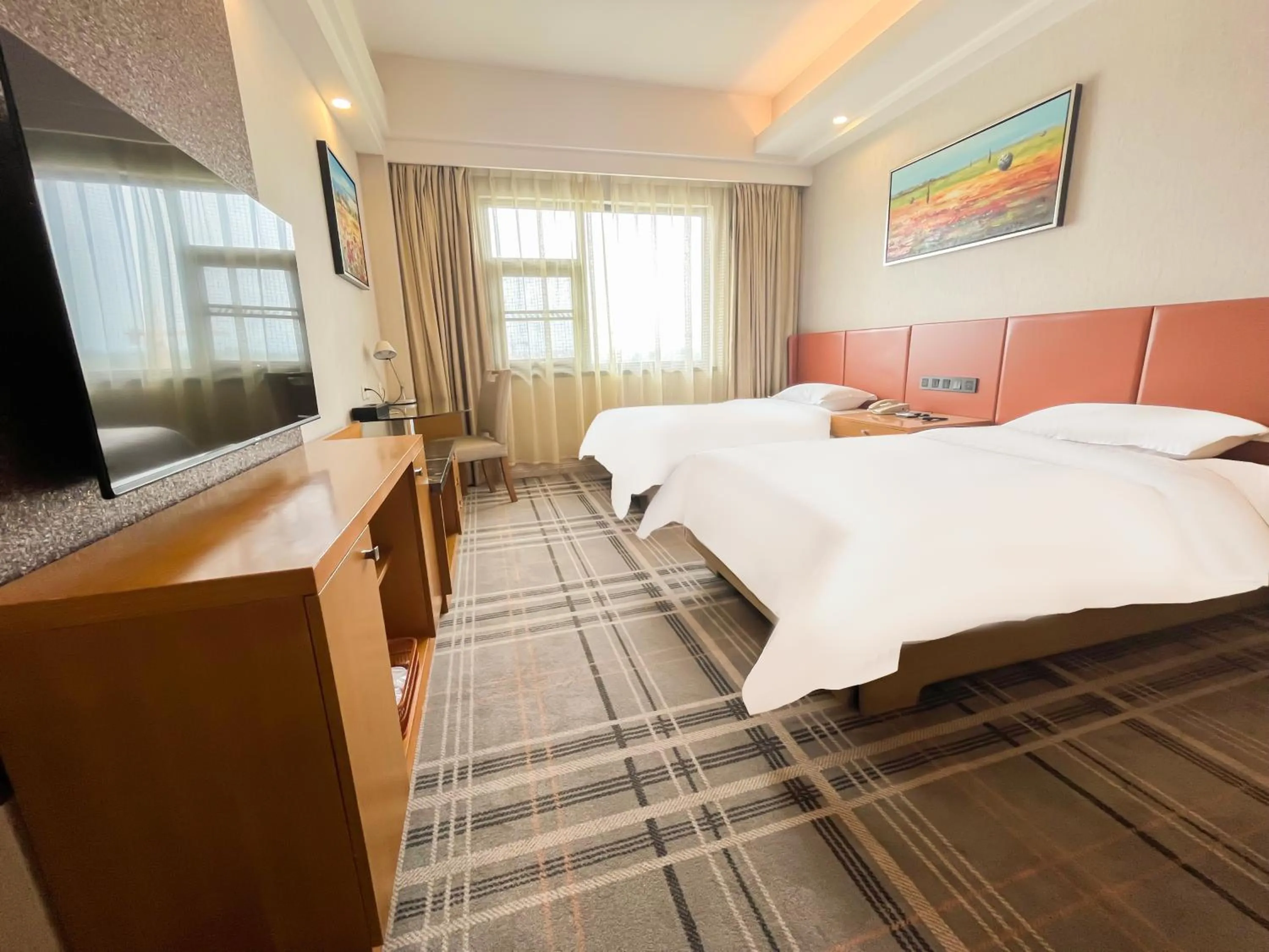 Bed in Jinrui Sunshine Hotel Pengzhou