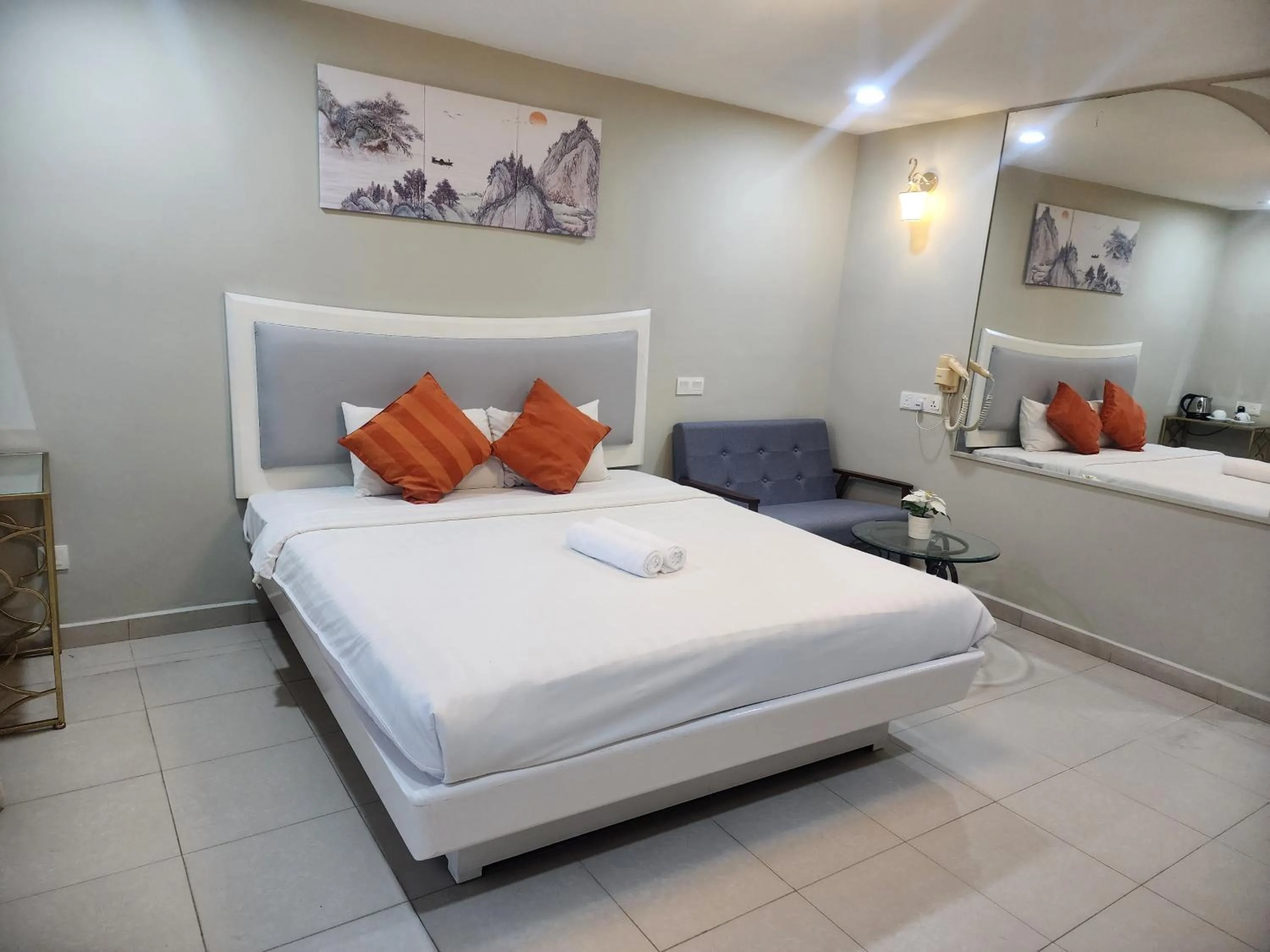 Bedroom, Bed in Boutique Hote123