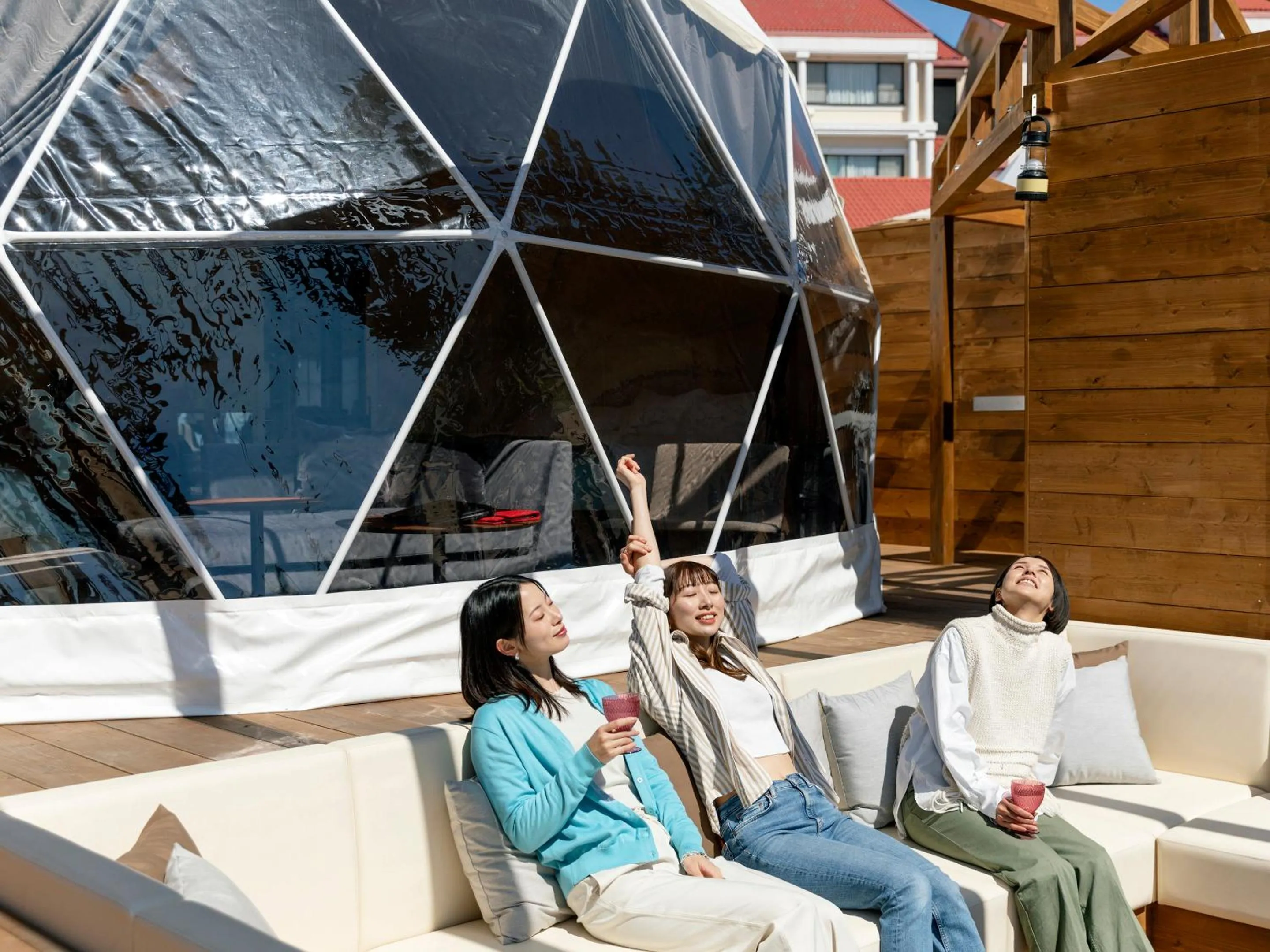 People in Glamping Resort GLANSO NAGASAKI