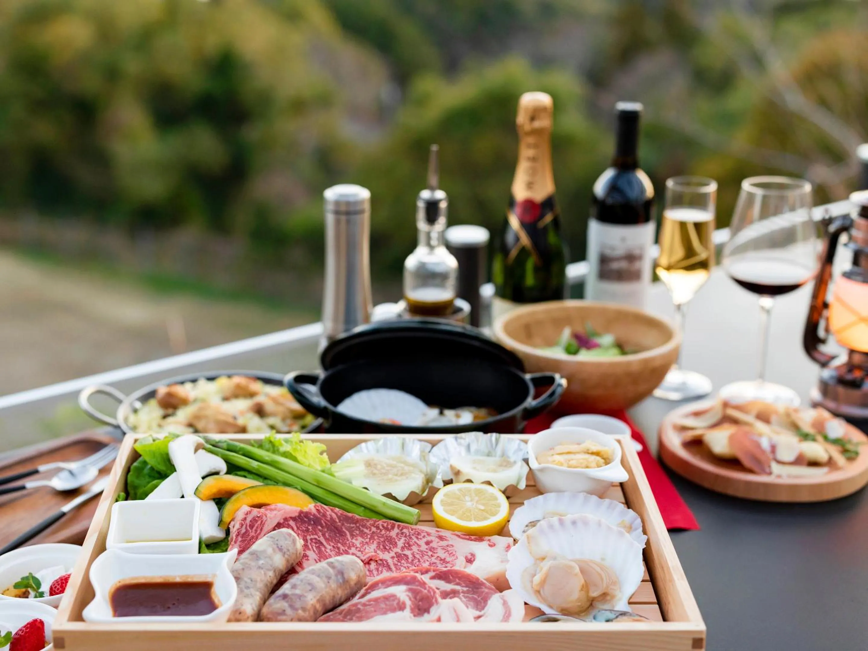 Dinner in Glamping Resort GLANSO NAGASAKI