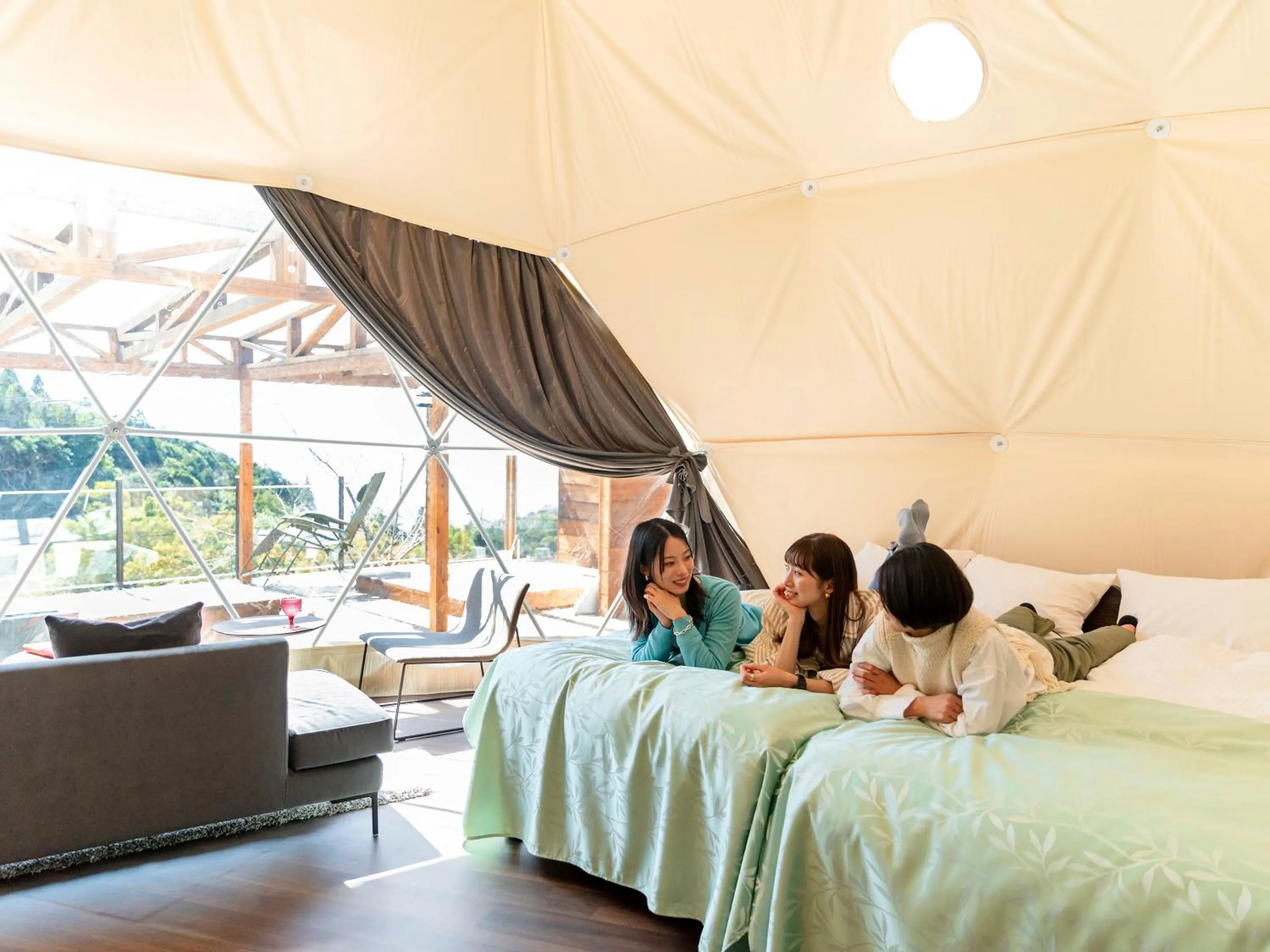 People in Glamping Resort GLANSO NAGASAKI