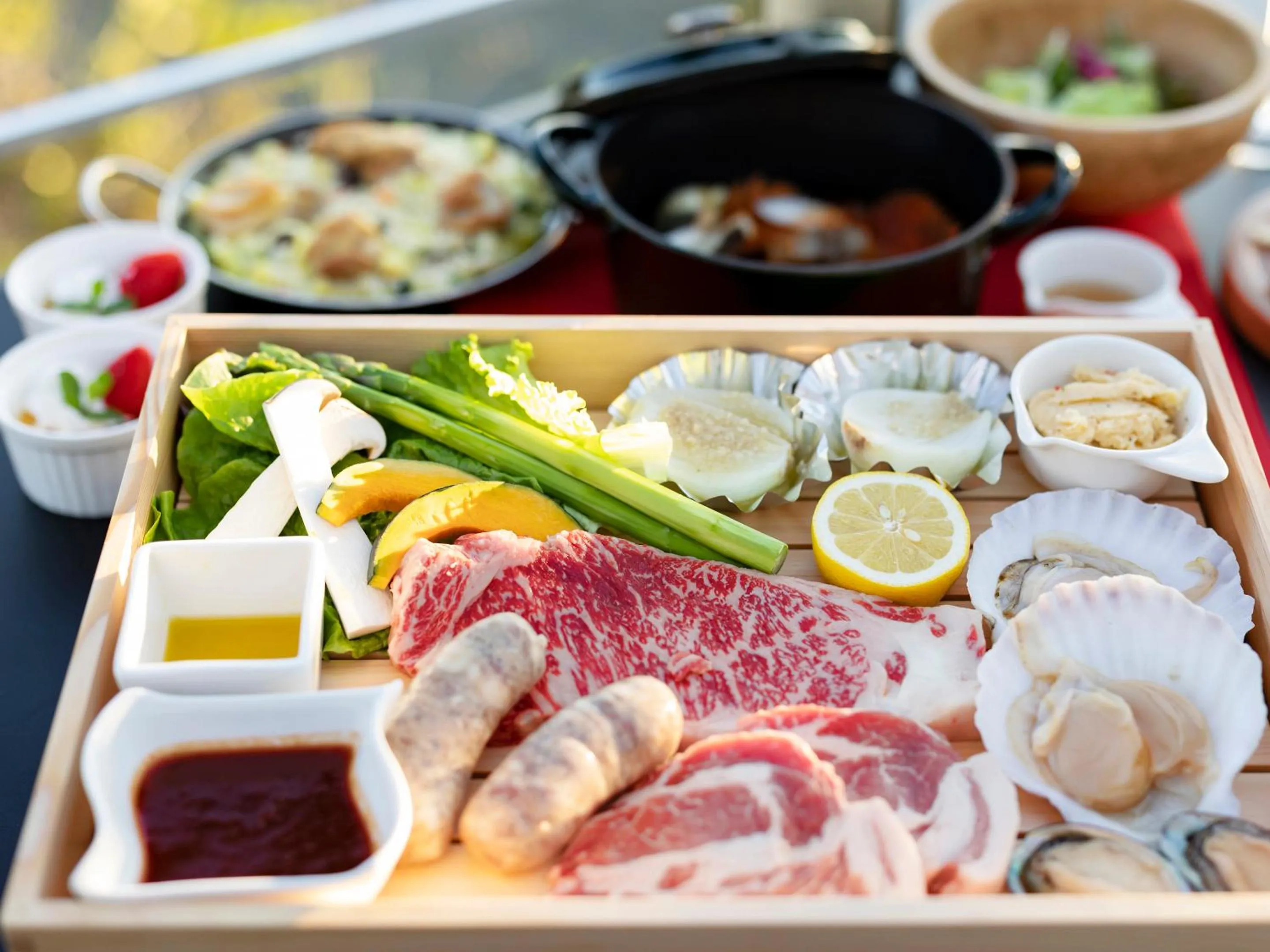 Dinner in Glamping Resort GLANSO NAGASAKI