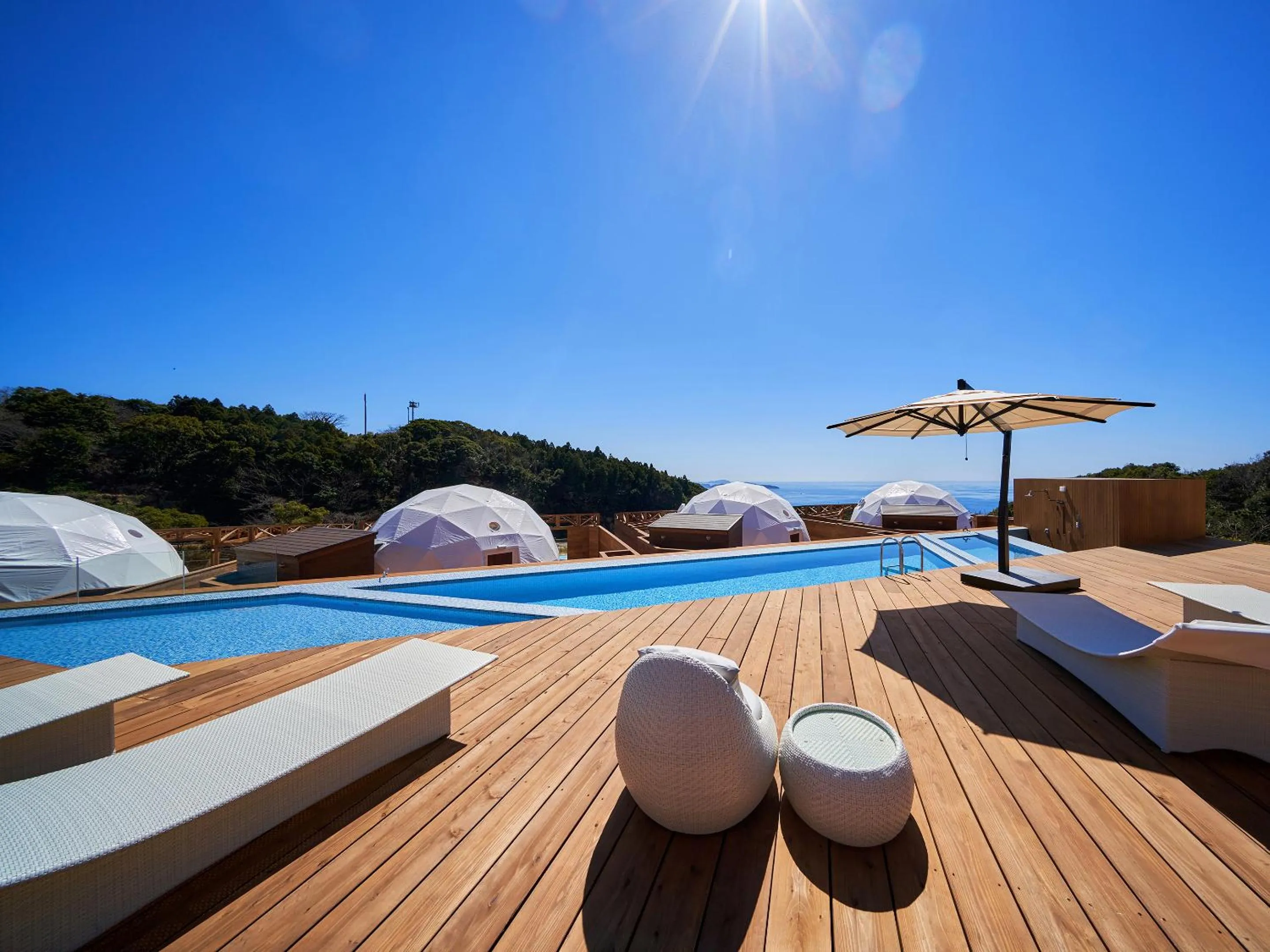 Swimming pool in Glamping Resort GLANSO NAGASAKI