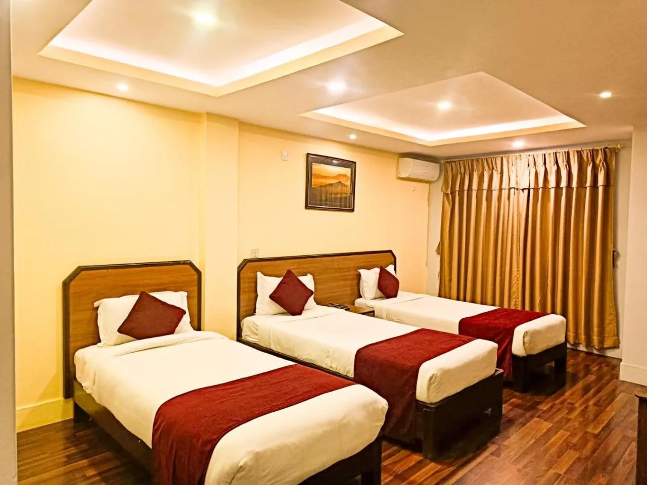 Bed in Thamel Grand Hotel
