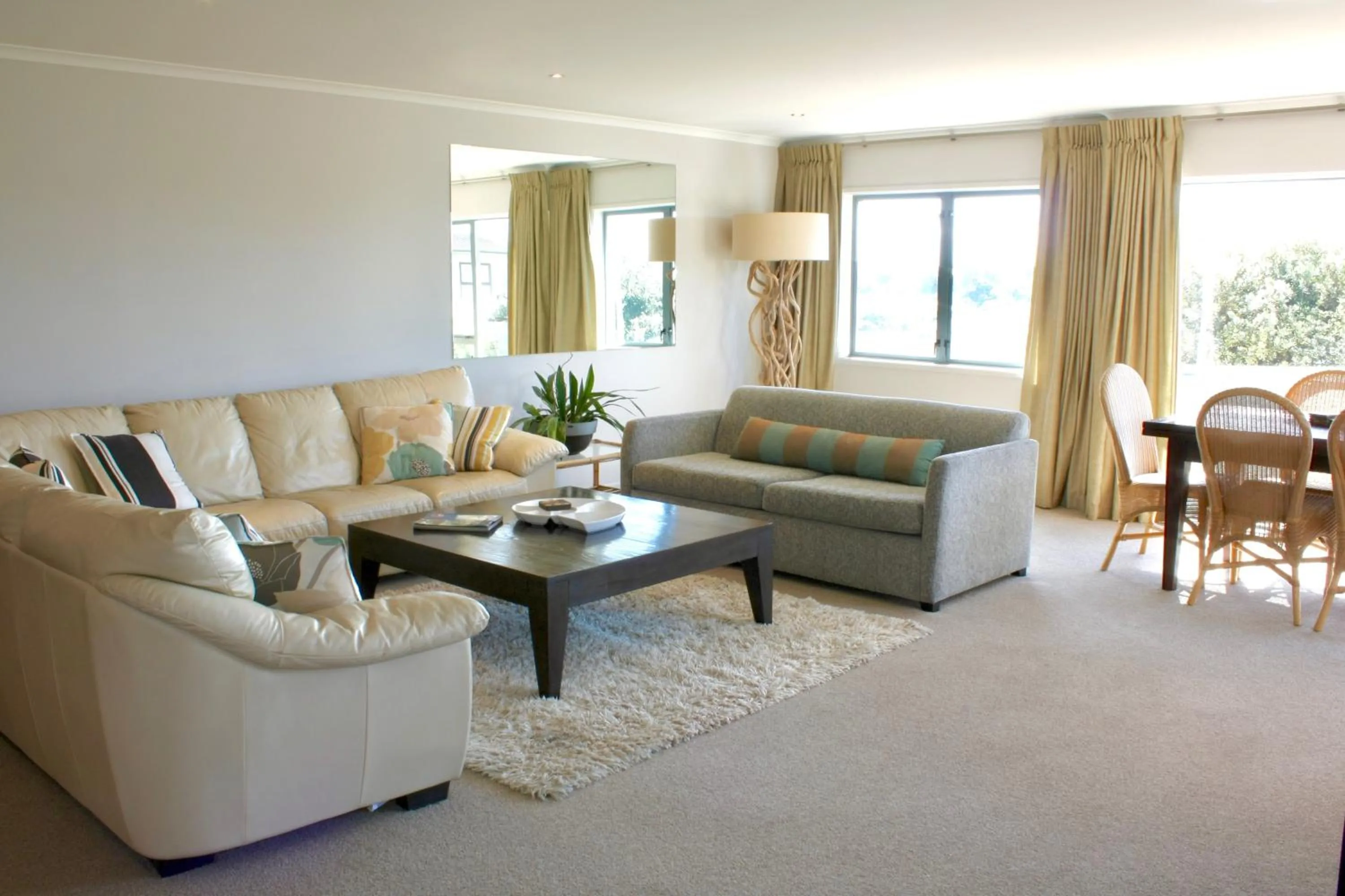 Living room in The Reef Beachfront Apartments