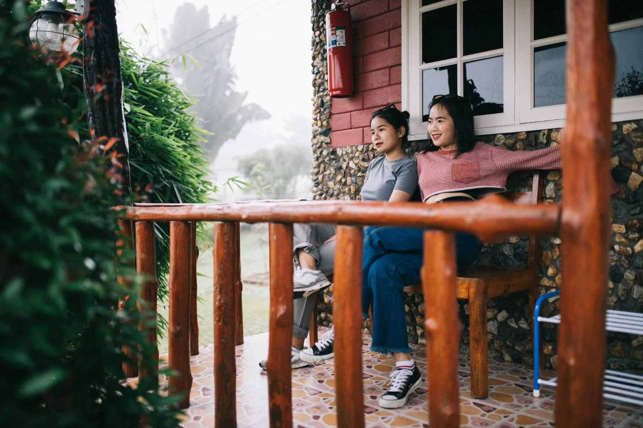 Balcony/Terrace in Phoomtada Homestay