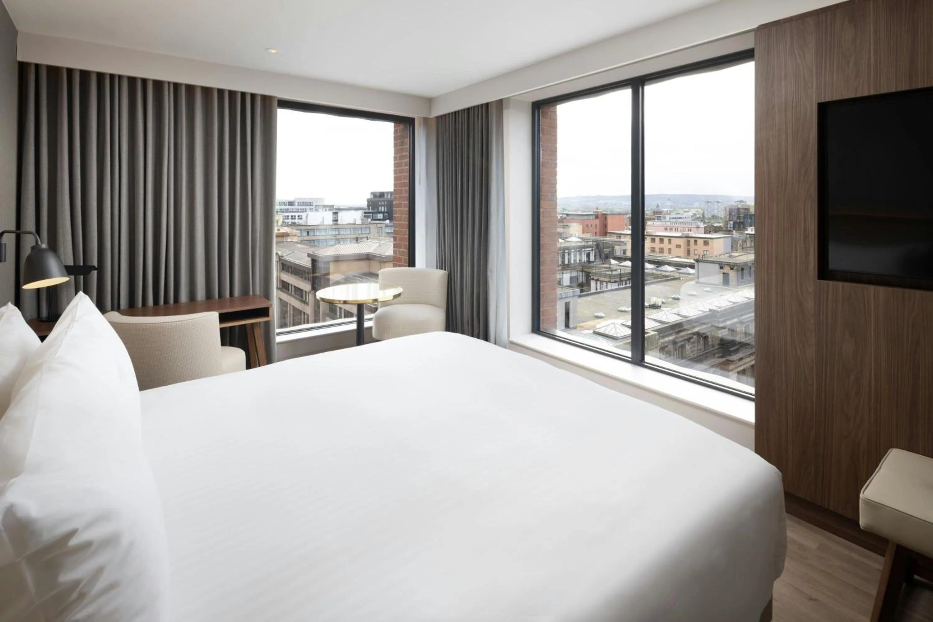 Photo of the whole room, Bed in AC Hotel by Marriott Glasgow