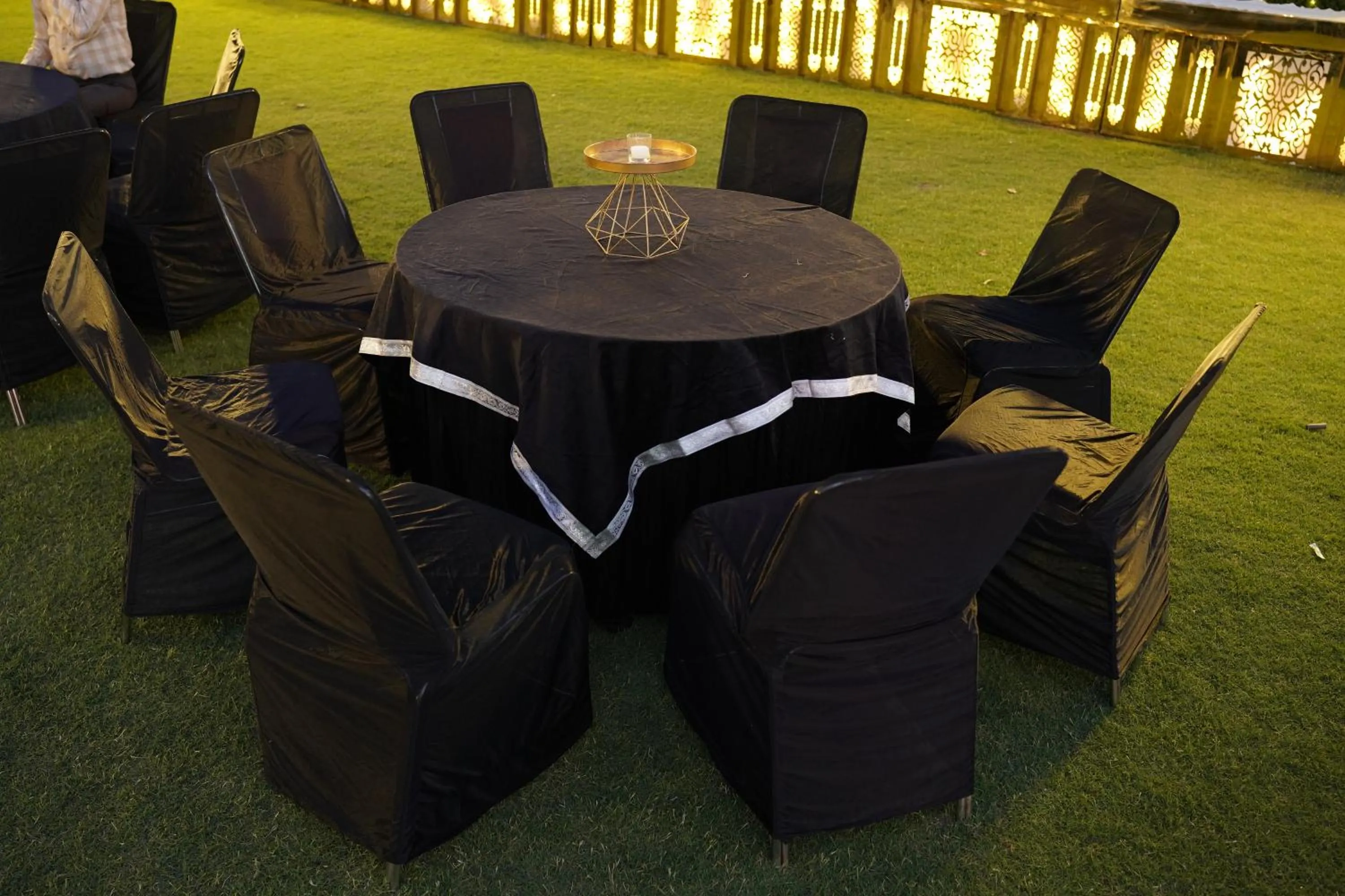 Seating area in Aangan Resort Mandawa