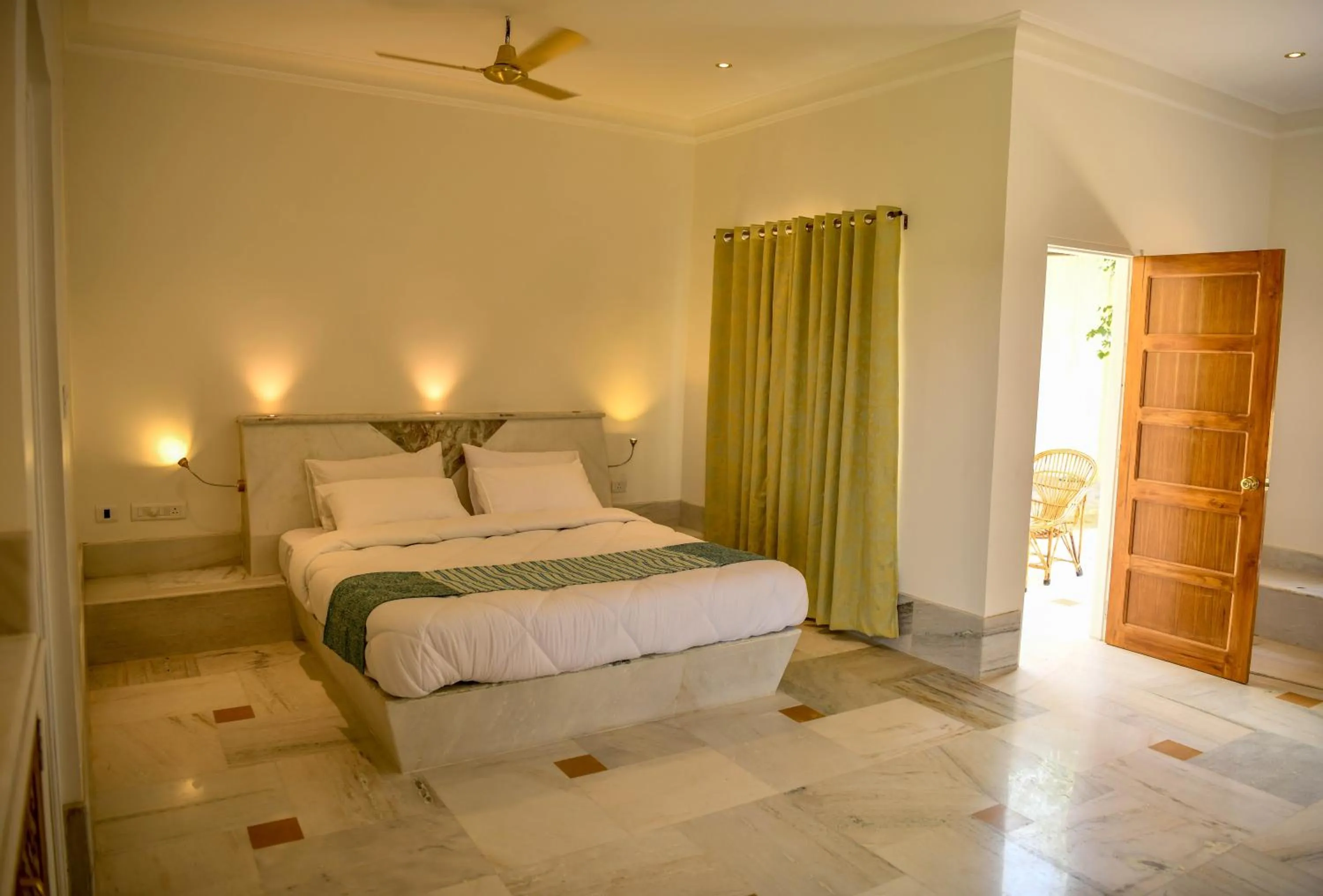 Bedroom, Bed in Aangan Resort Mandawa
