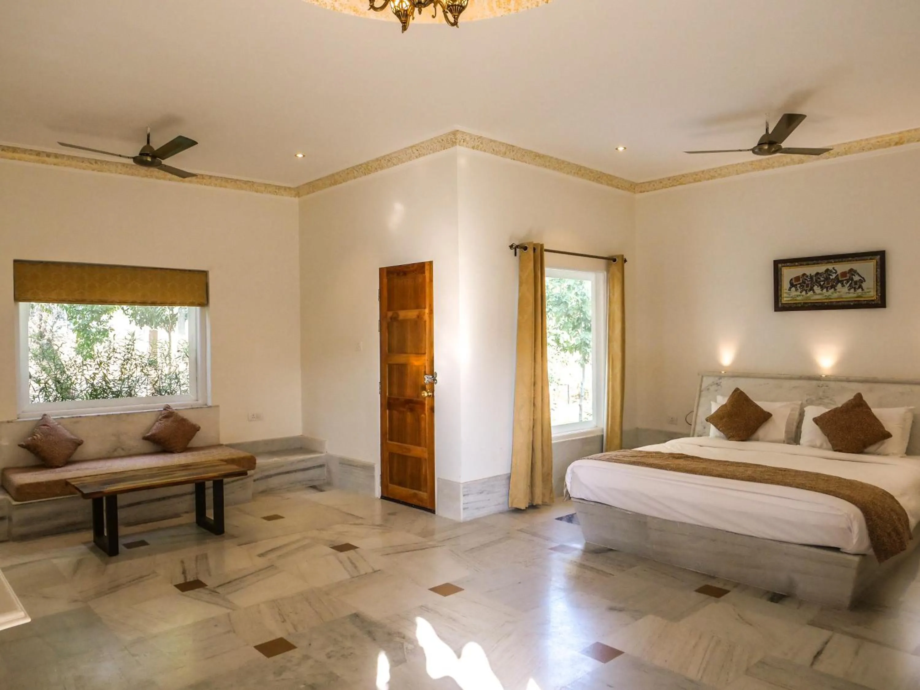Bedroom, Bed in Aangan Resort Mandawa