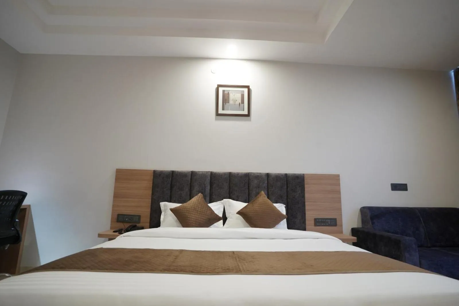 Photo of the whole room, Bed in Hotel Krishna Inn