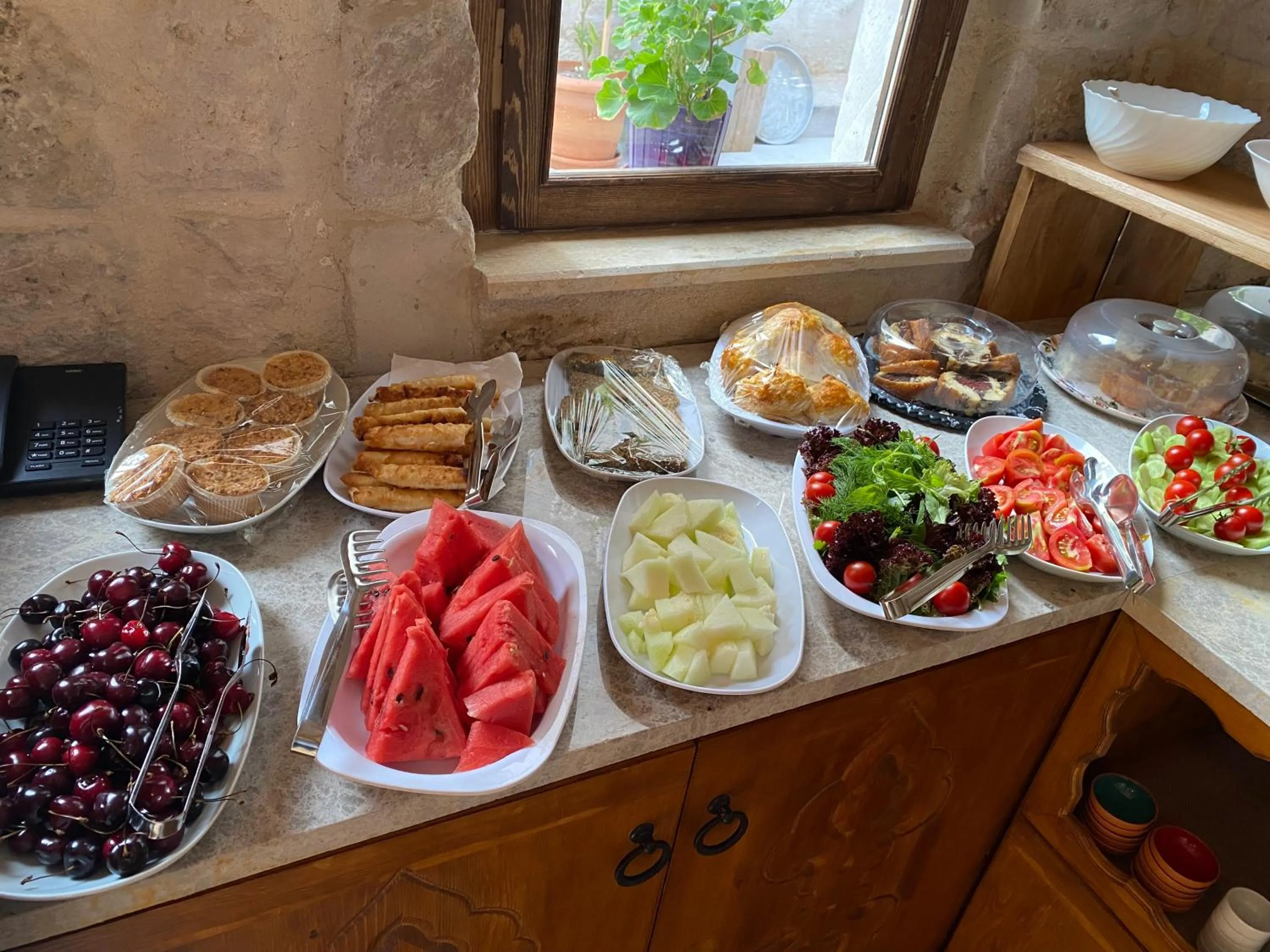 Buffet breakfast in Göreme Escape Cave