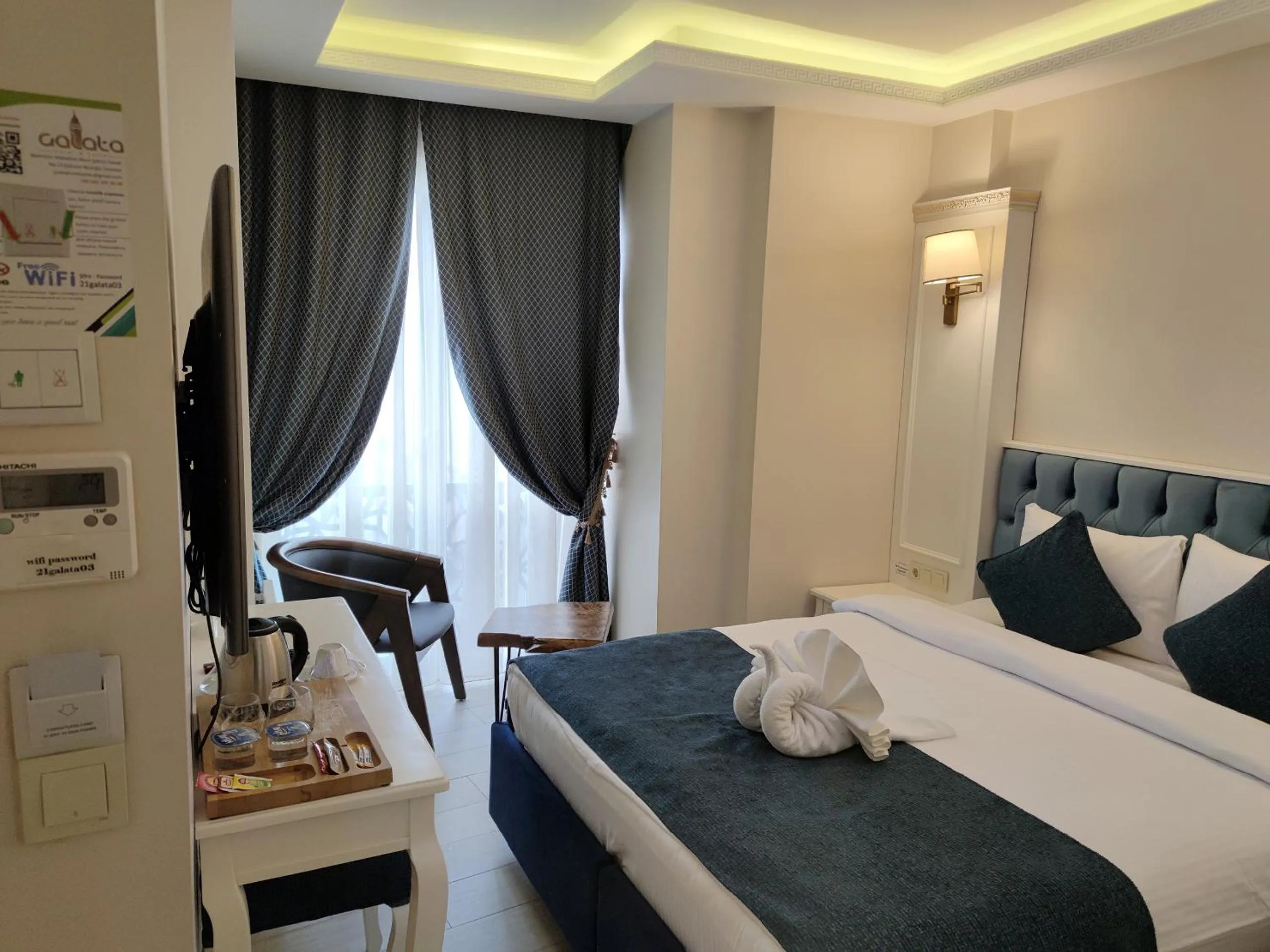 Bed in Galata istanbul Hotel