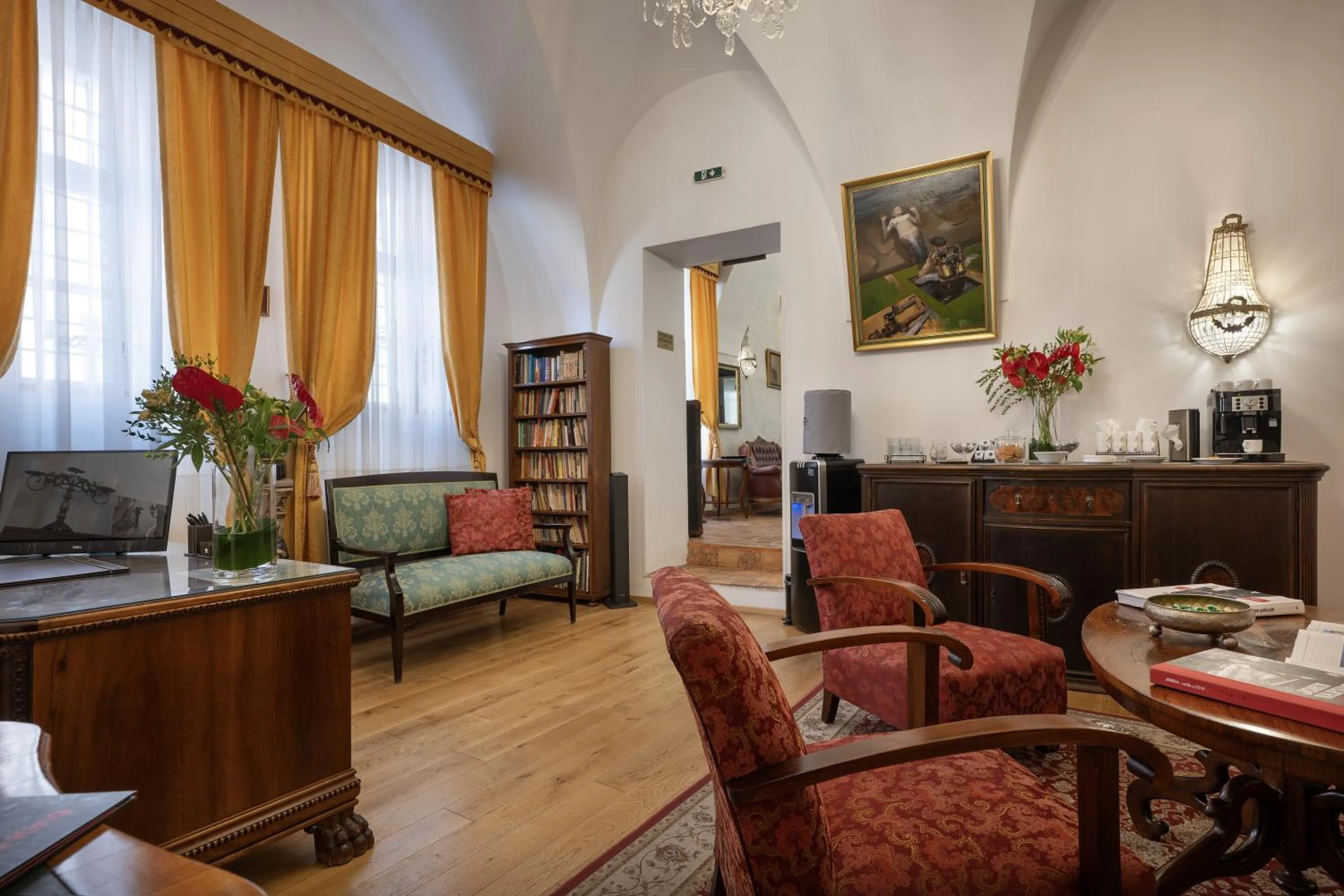 Lobby or reception in Little King Hotel U Malvaze