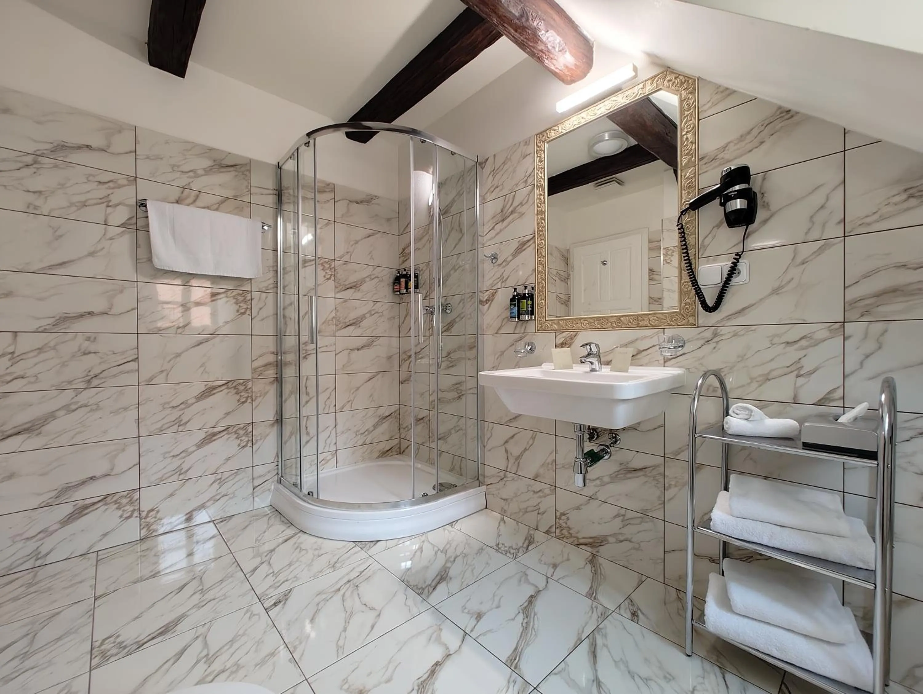 Bathroom in Little King Hotel U Malvaze