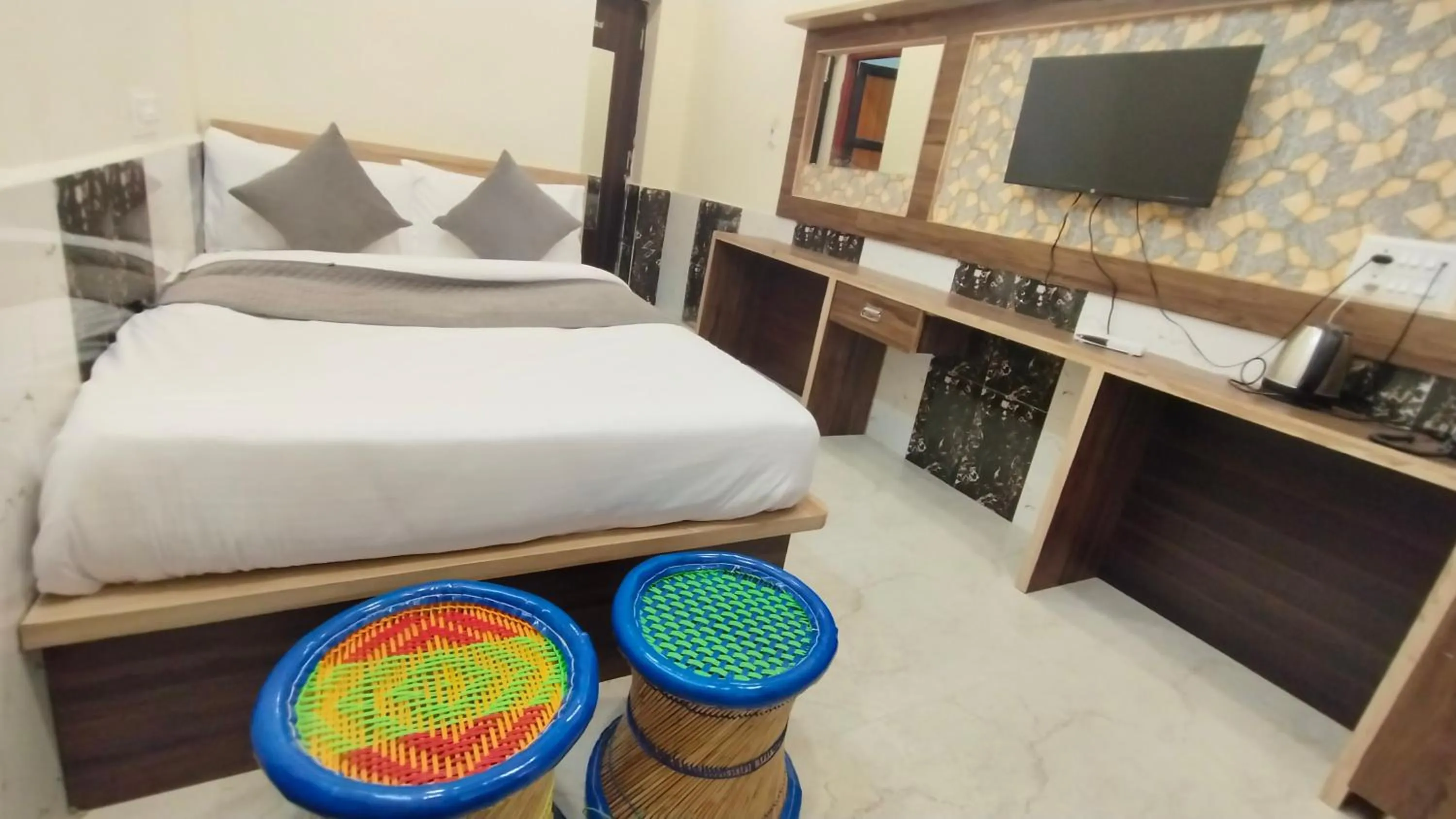 Bed in Hotel Grand Vijay