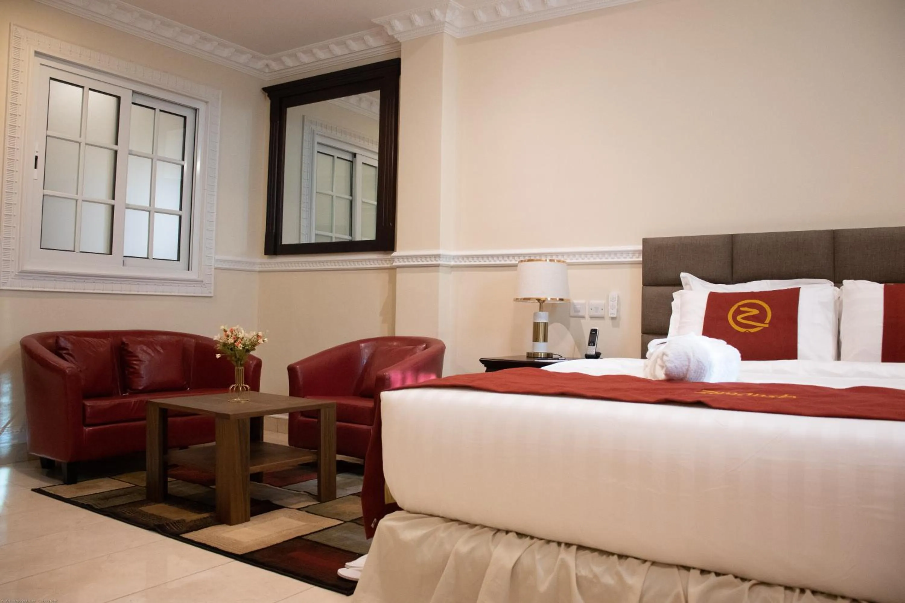 Bed in Zimansky Hotel