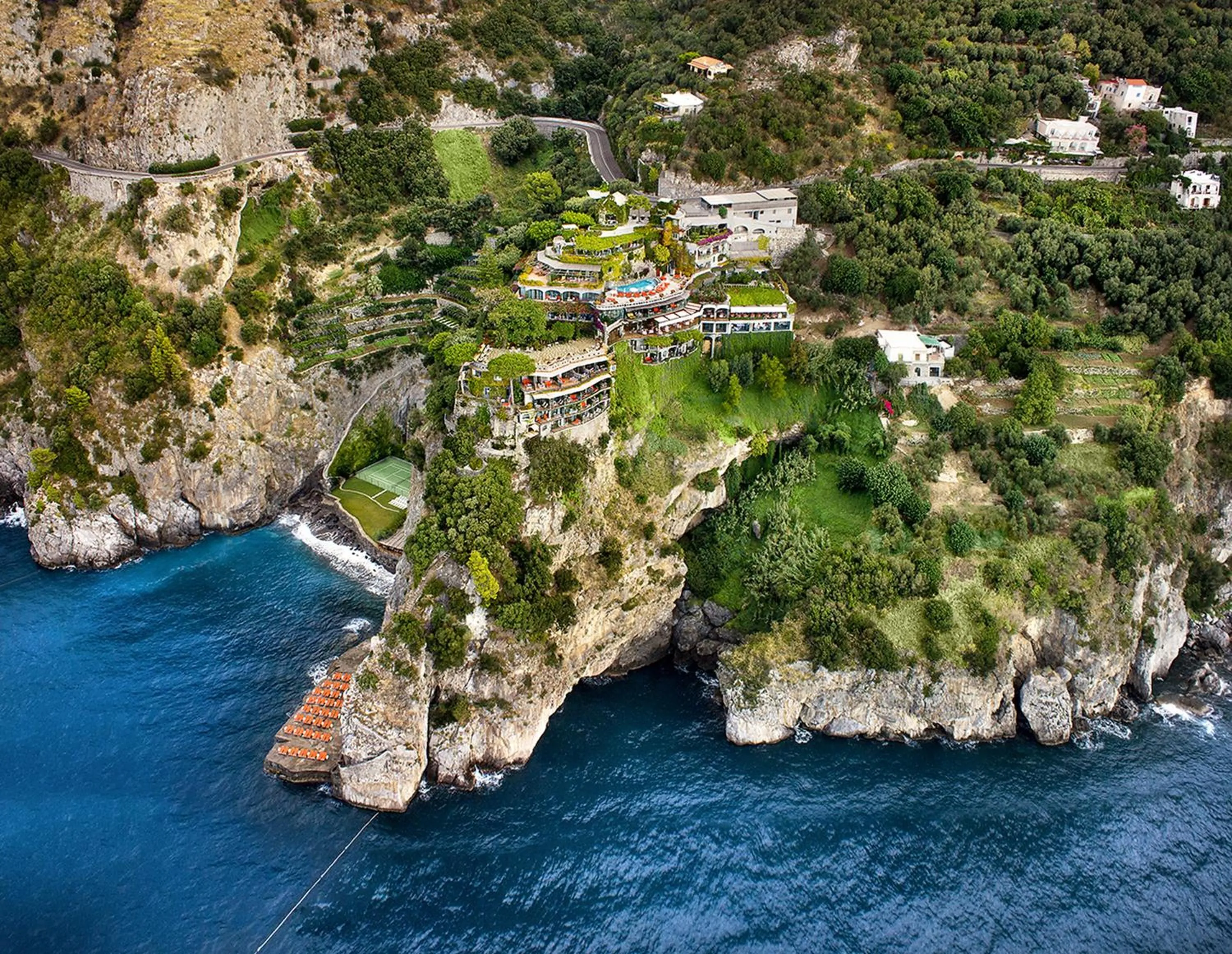 Bird's eye view in Il San Pietro di Positano