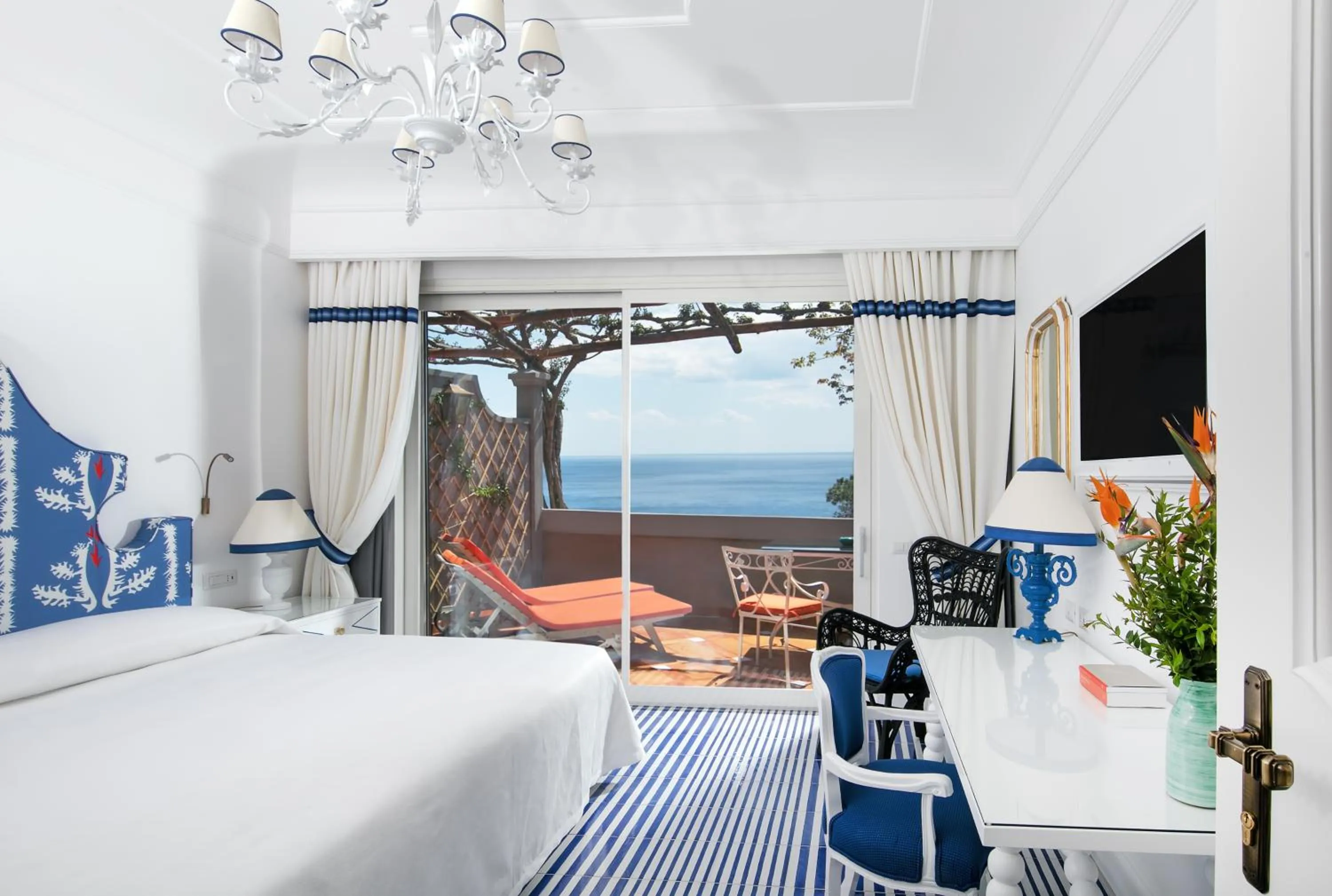 Balcony/Terrace, Bed in Il San Pietro di Positano