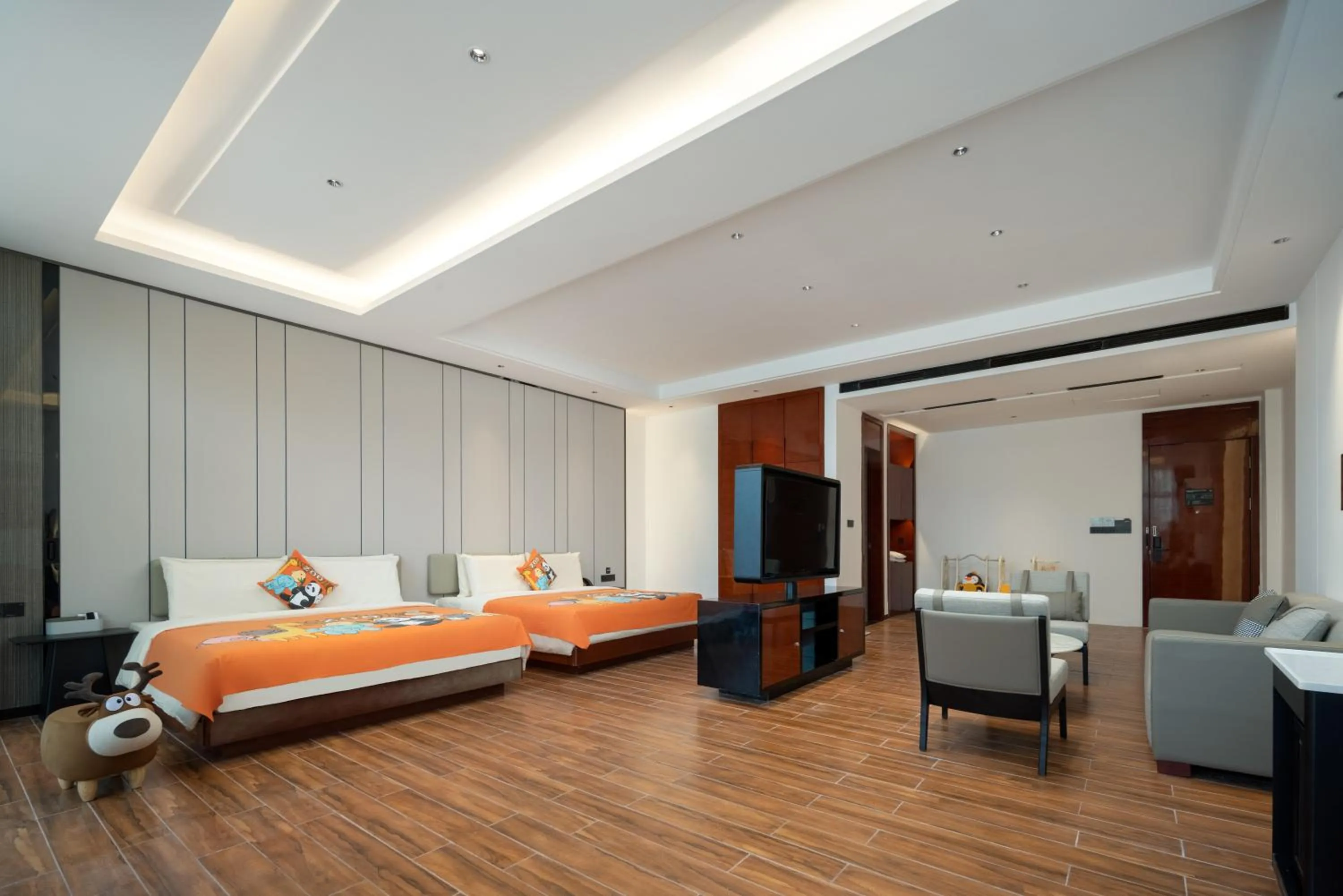 Bed in Atour X Hotel Shenzhen Dapeng Jiaochangwei