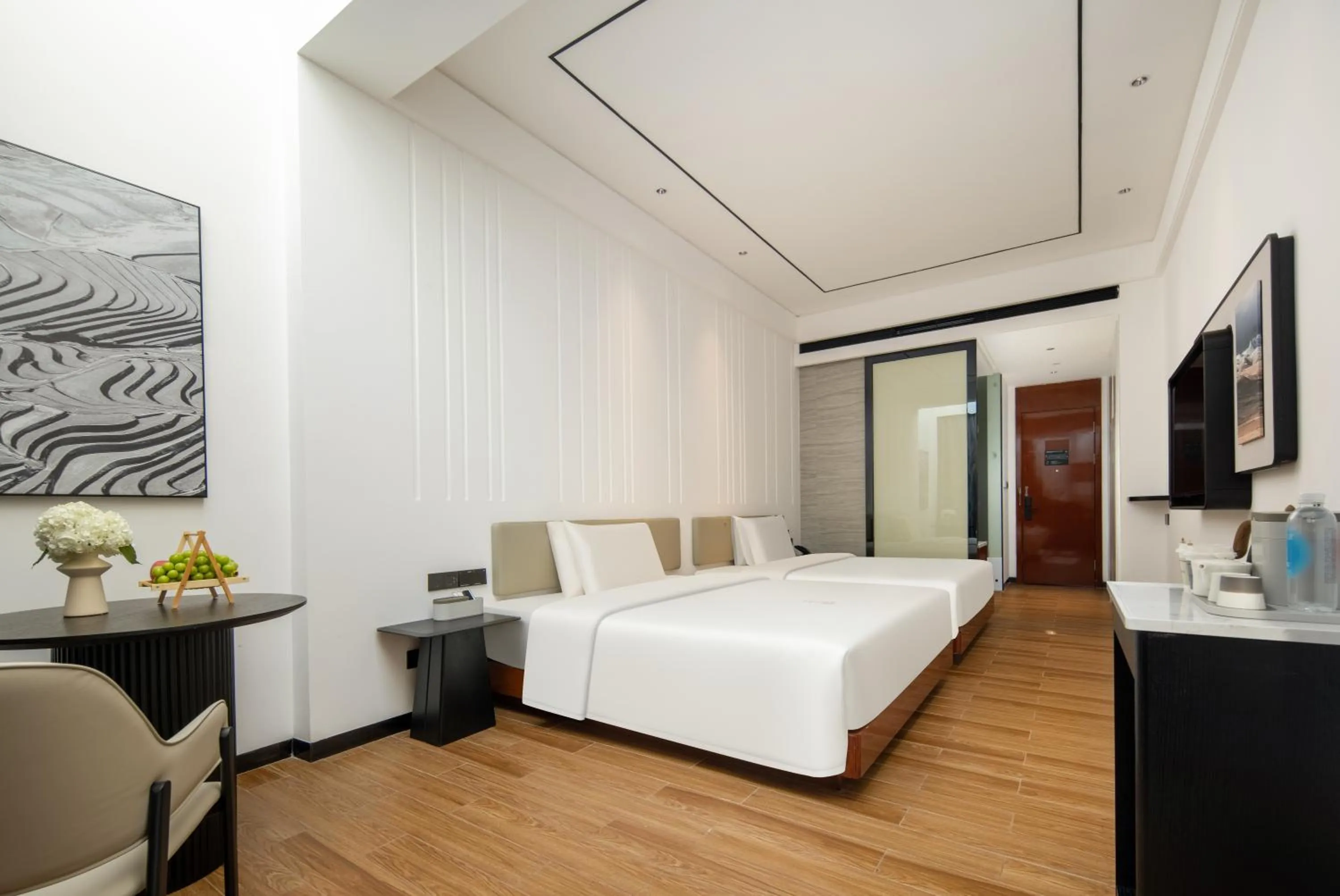 Bed in Atour X Hotel Shenzhen Dapeng Jiaochangwei