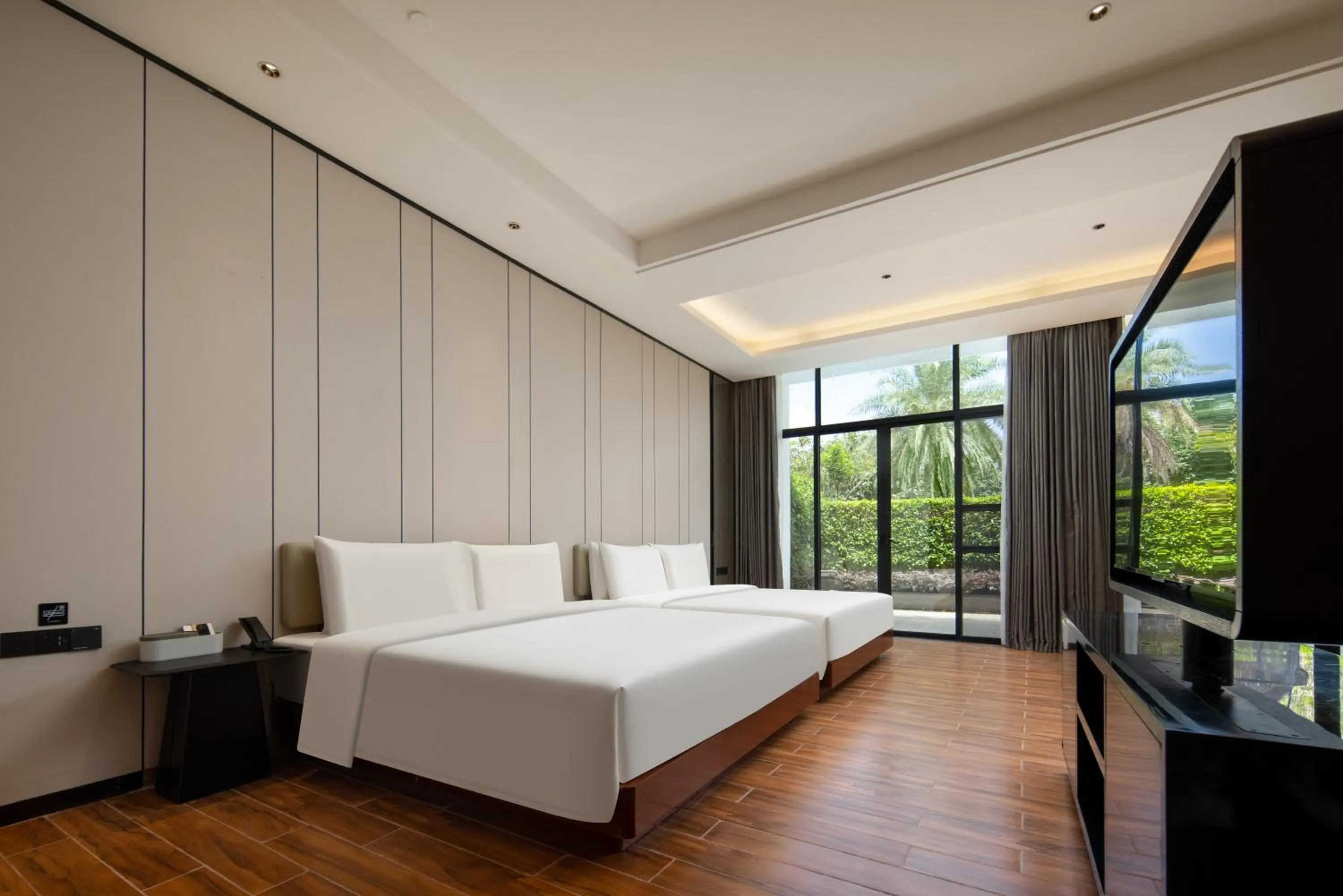 Bed in Atour X Hotel Shenzhen Dapeng Jiaochangwei