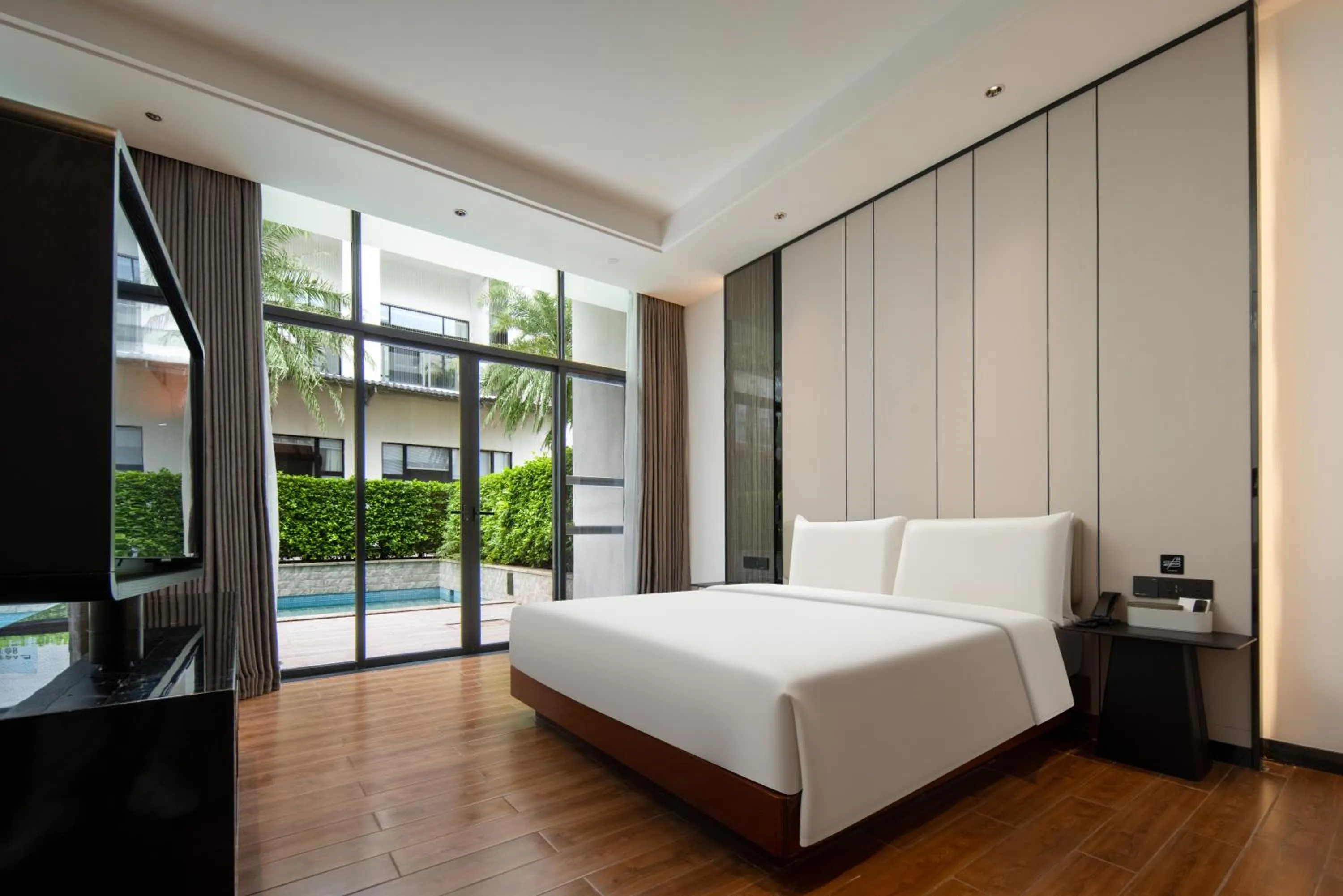 Bed in Atour X Hotel Shenzhen Dapeng Jiaochangwei