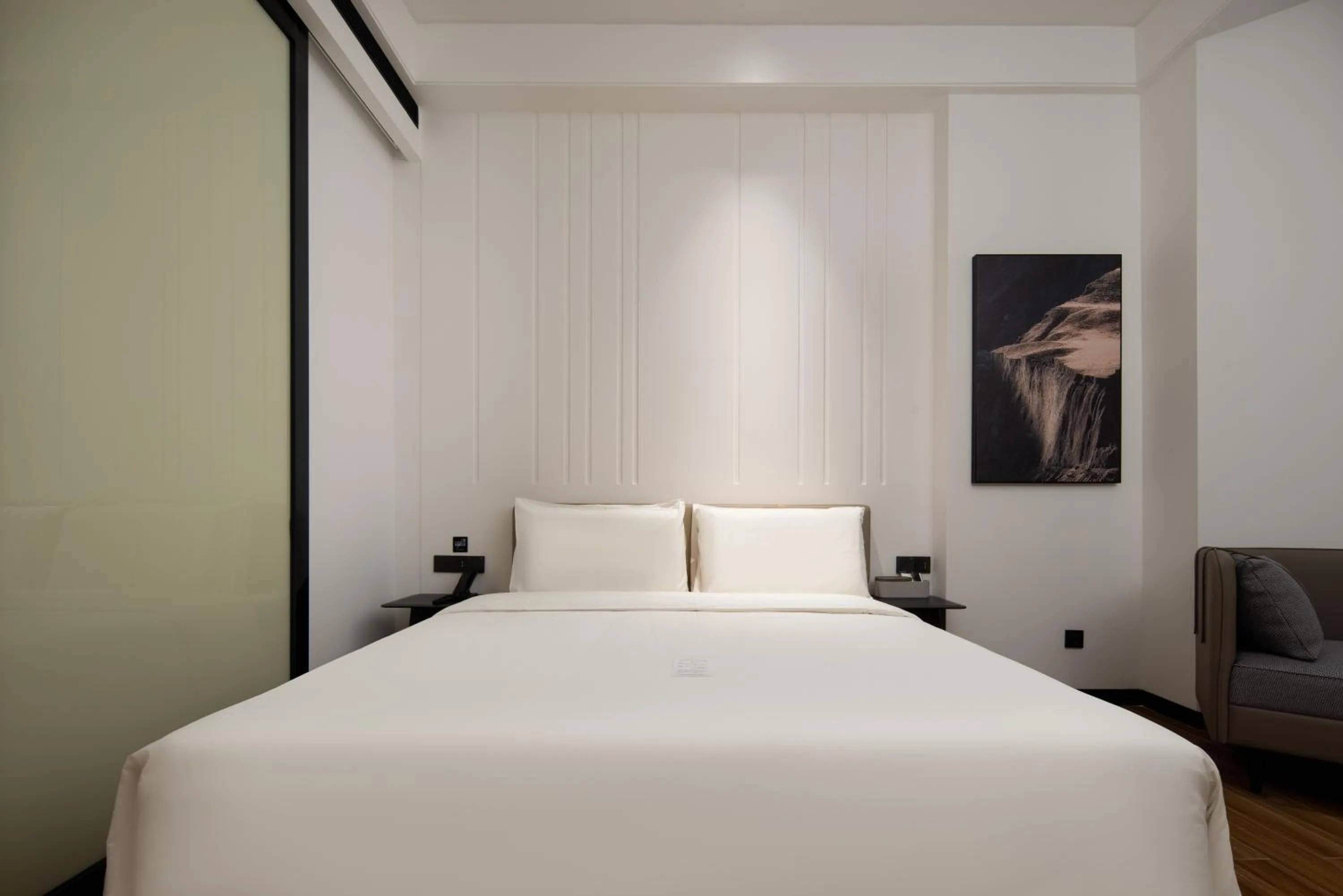 Bed in Atour X Hotel Shenzhen Dapeng Jiaochangwei