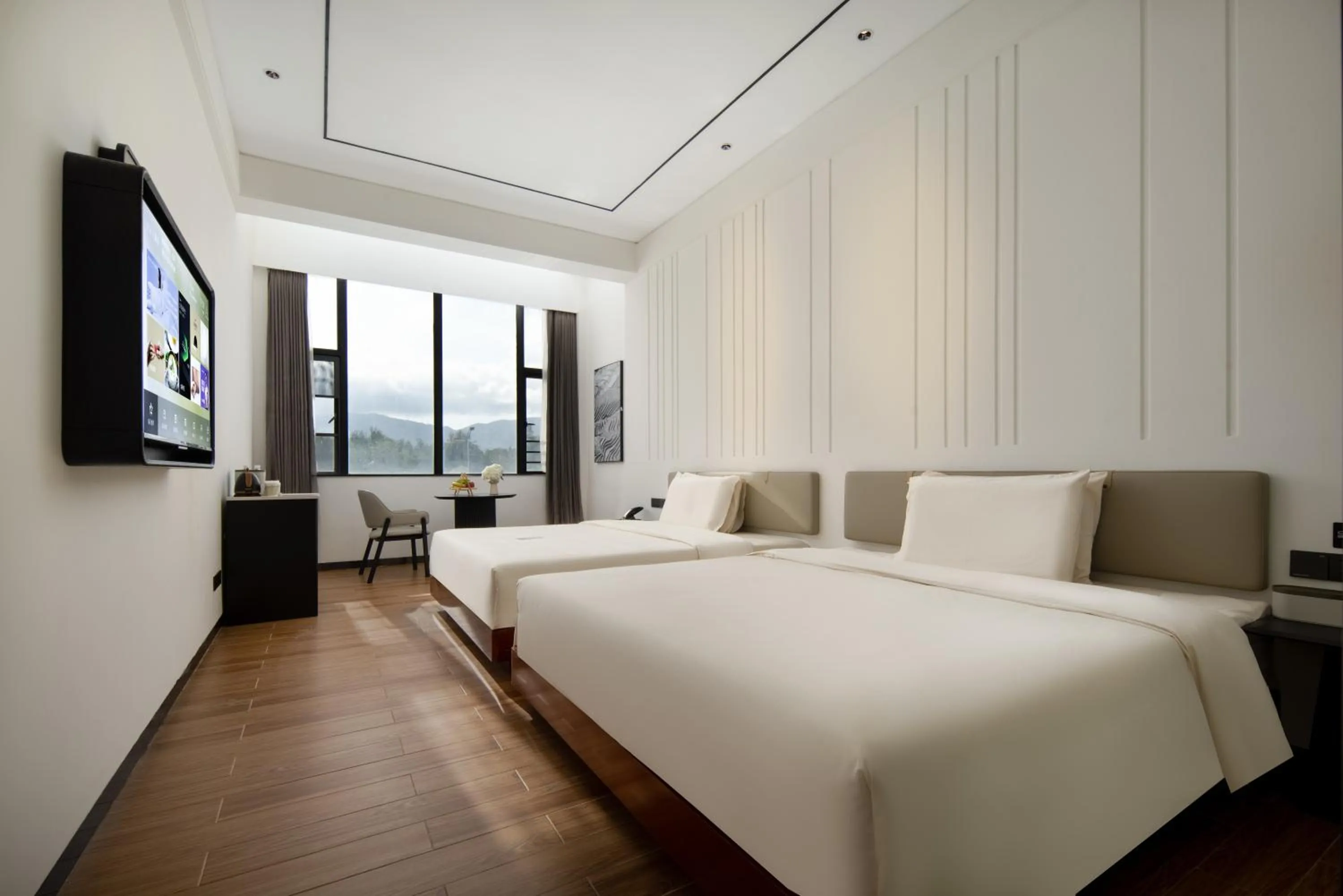 Bed in Atour X Hotel Shenzhen Dapeng Jiaochangwei