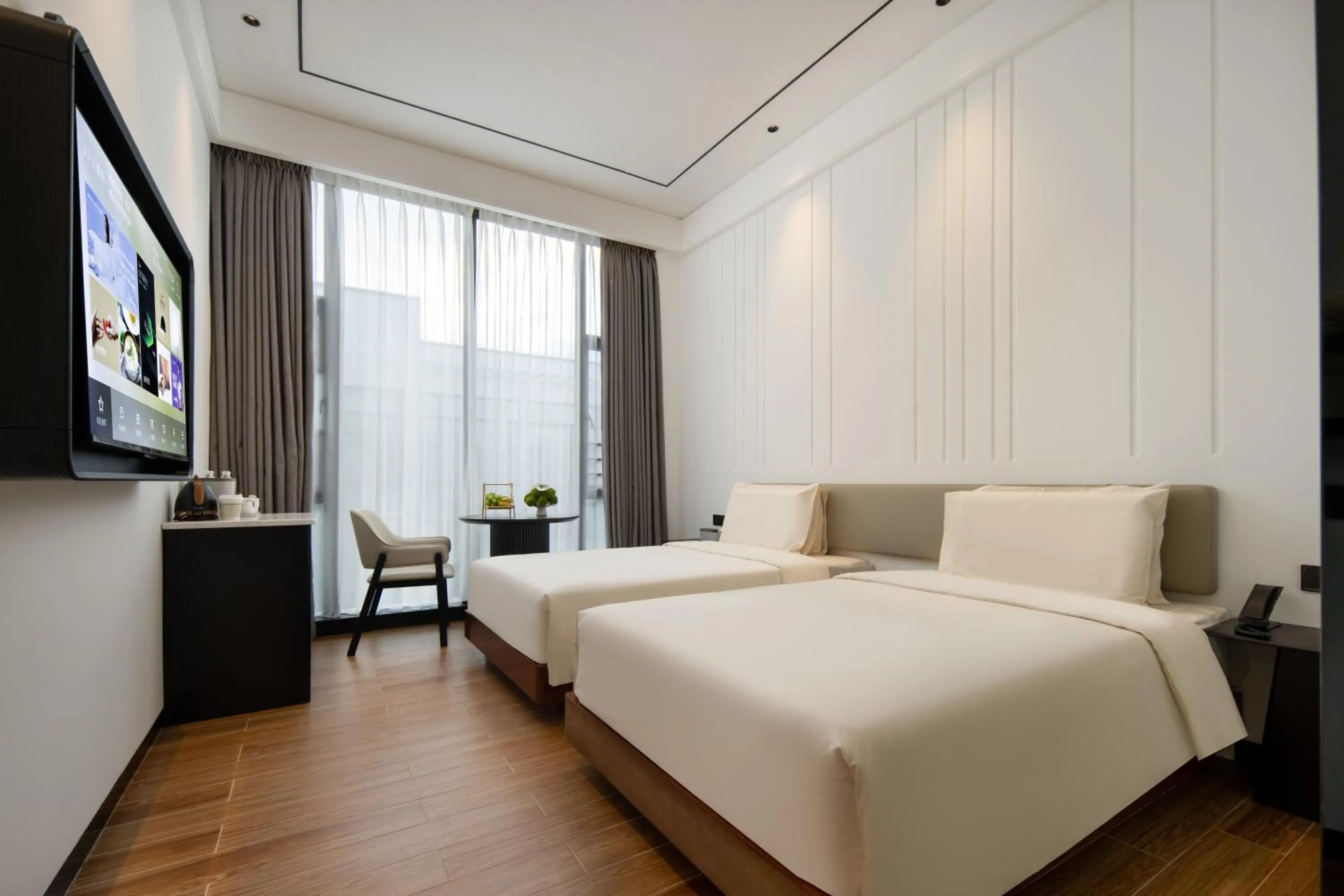 Bed in Atour X Hotel Shenzhen Dapeng Jiaochangwei