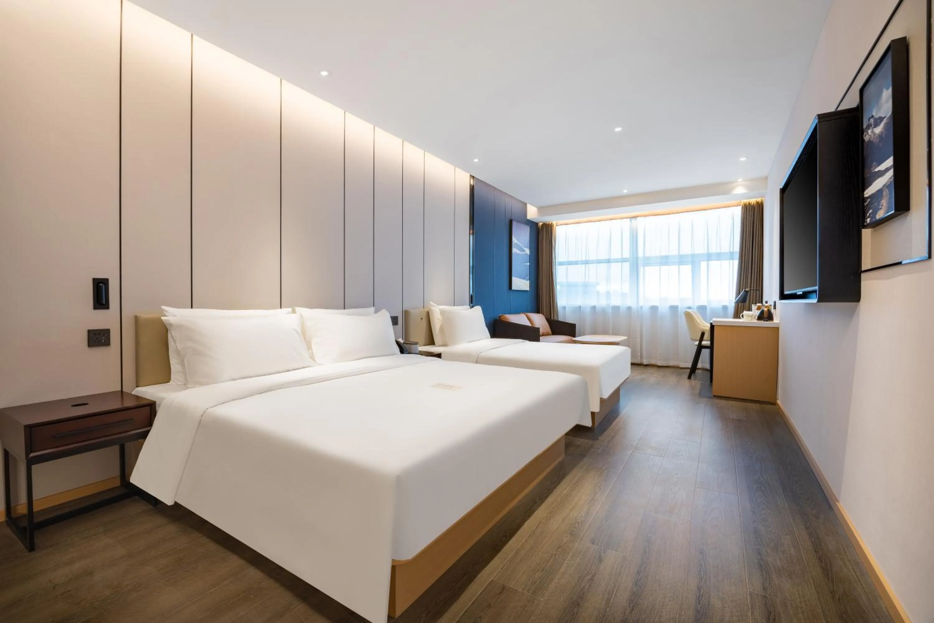 Bed in Atour X Hotel Yanji Department Store West Market