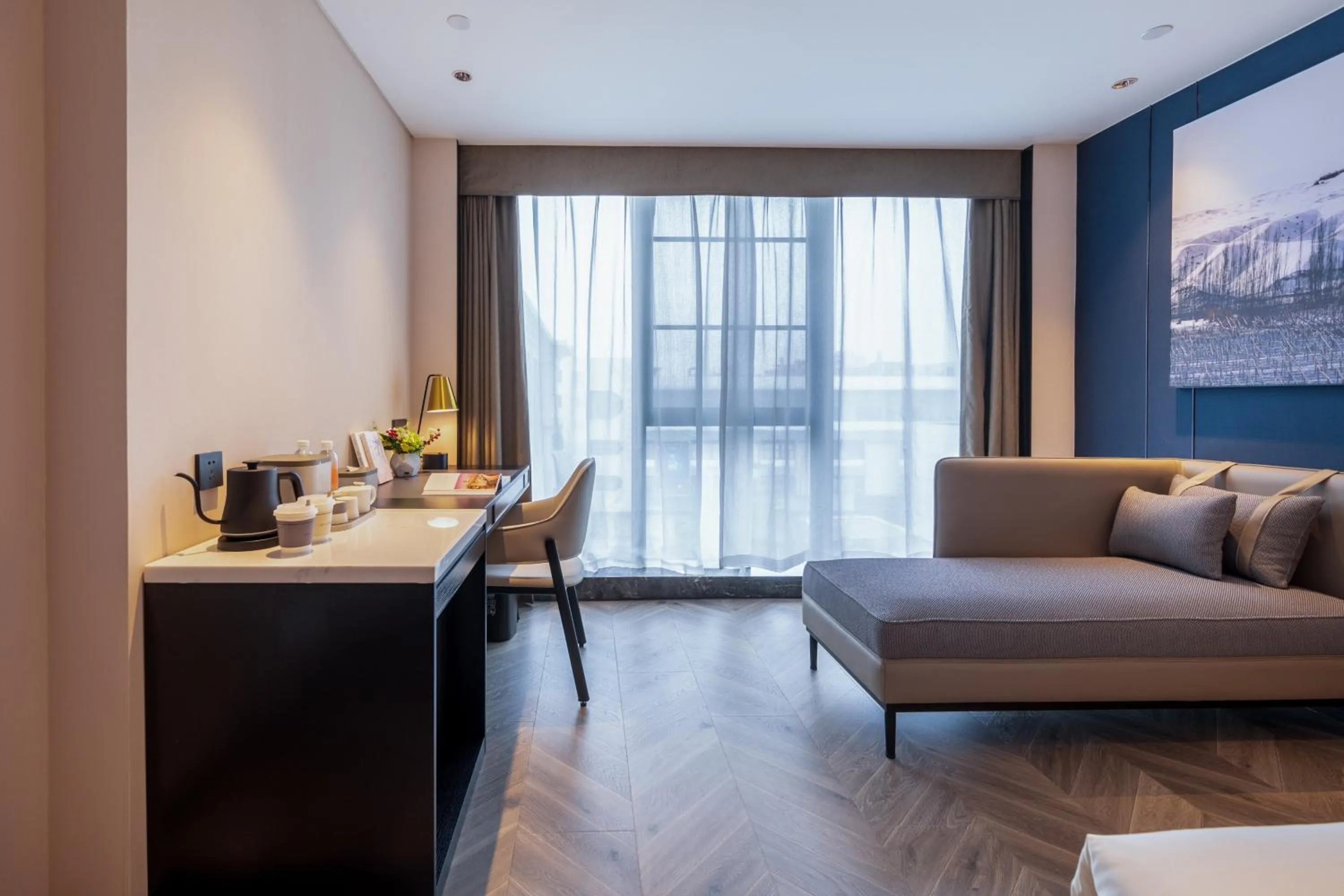 Seating area in Atour Hotel Shiguang Road Panyu Guangzhou