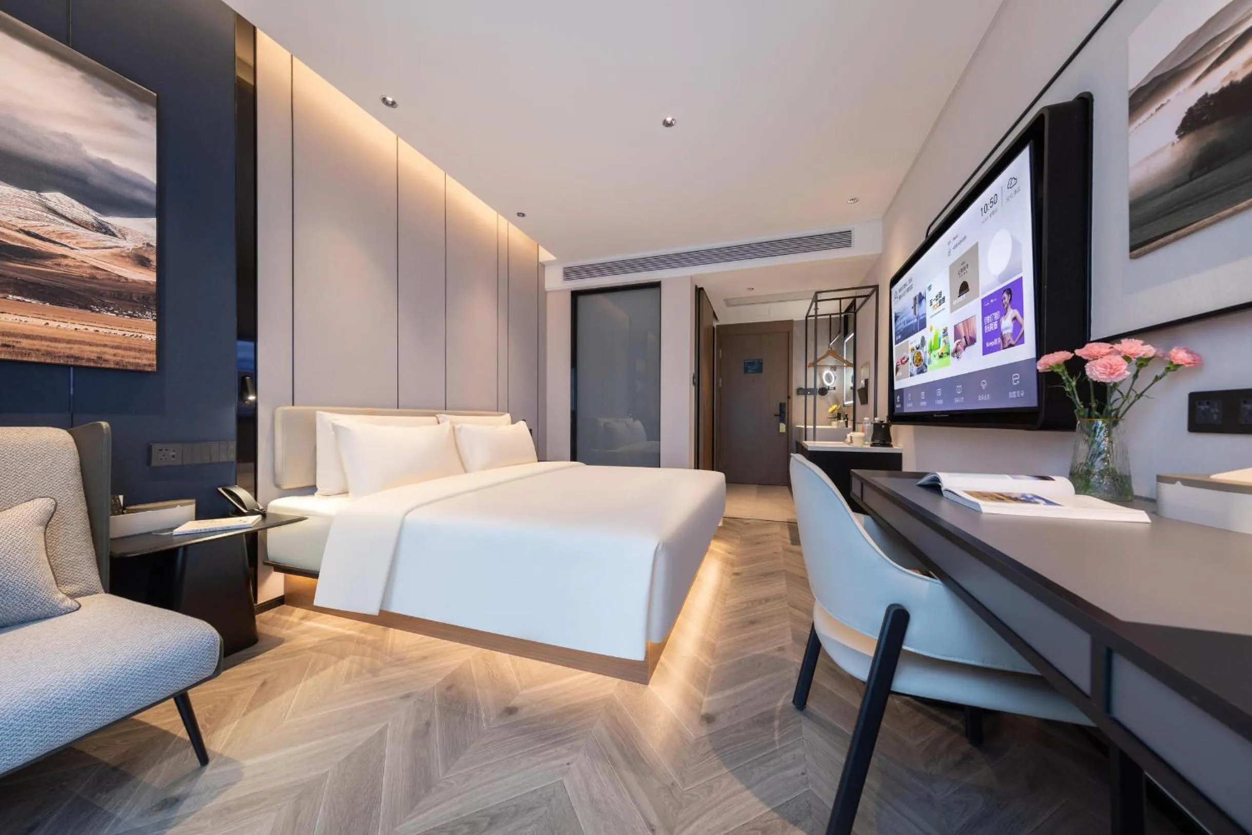 Bed in Atour Hotel Shiguang Road Panyu Guangzhou