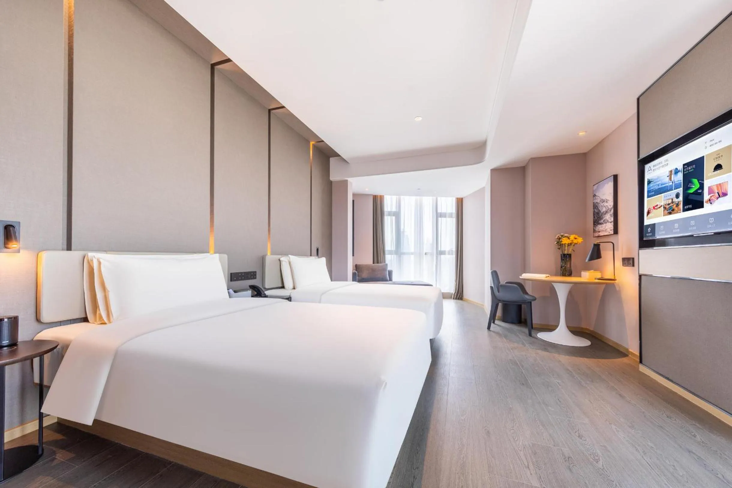 Bedroom, Bed in Atour Hotel Wuhan University of Technology Jiedaokou