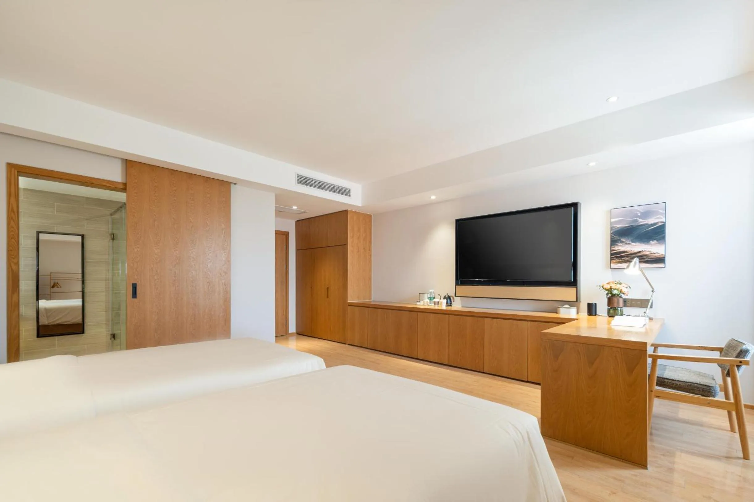 Bed in Atour X Hotel Wuxi Binhu Sports Center