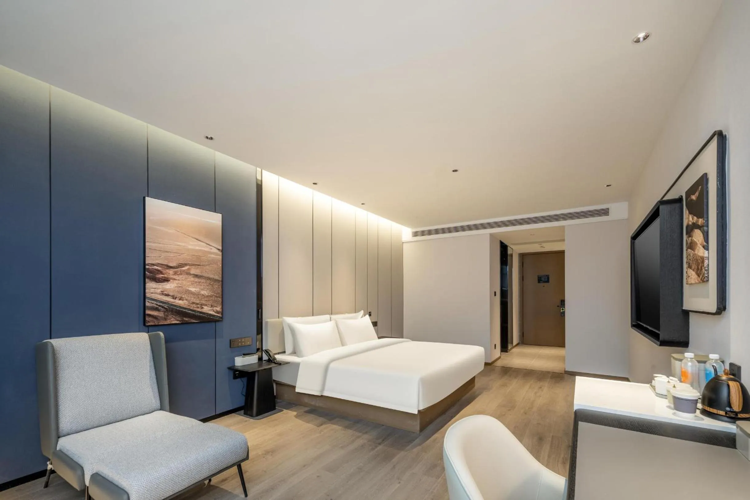 Bed in Atour Hotel Luqiao Taizhou