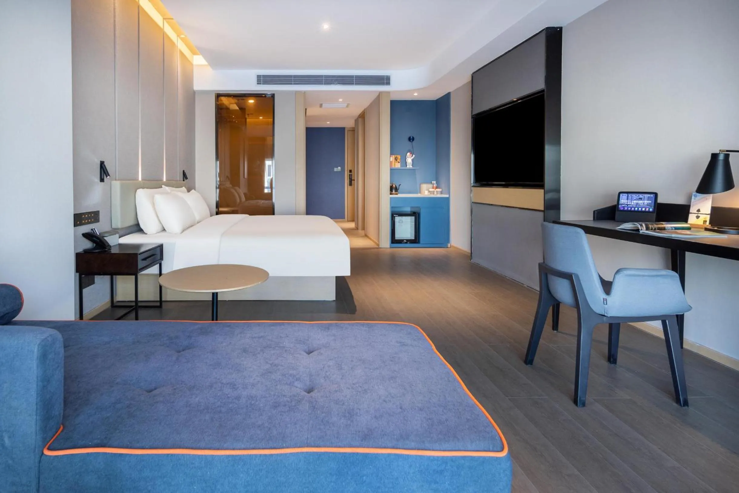 Bed in Atour Hotel Jincheng Gaoping High-Speed East Railway Station