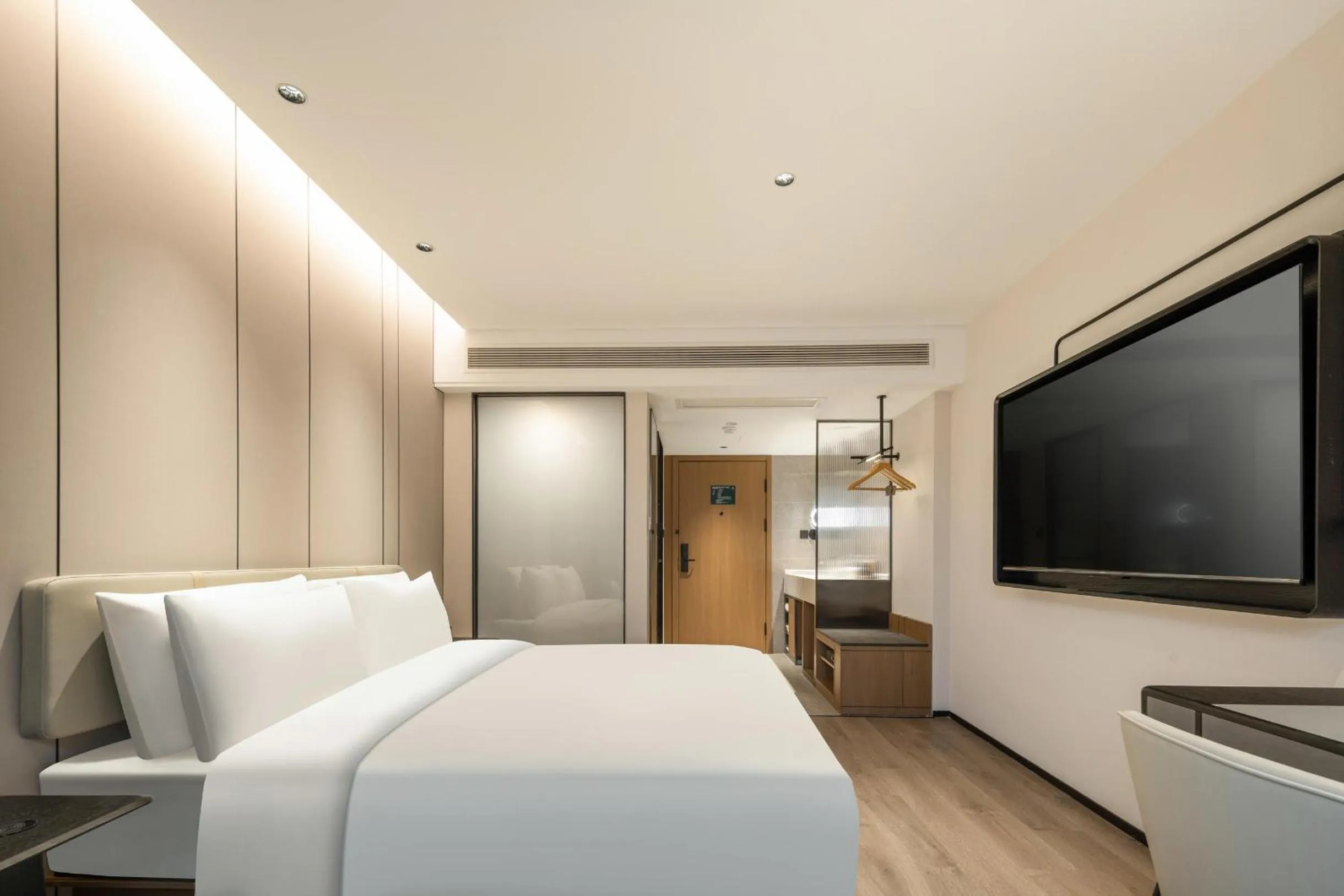 Bed in Atour Hotel Fuzhou Jinshan Aegean Sea