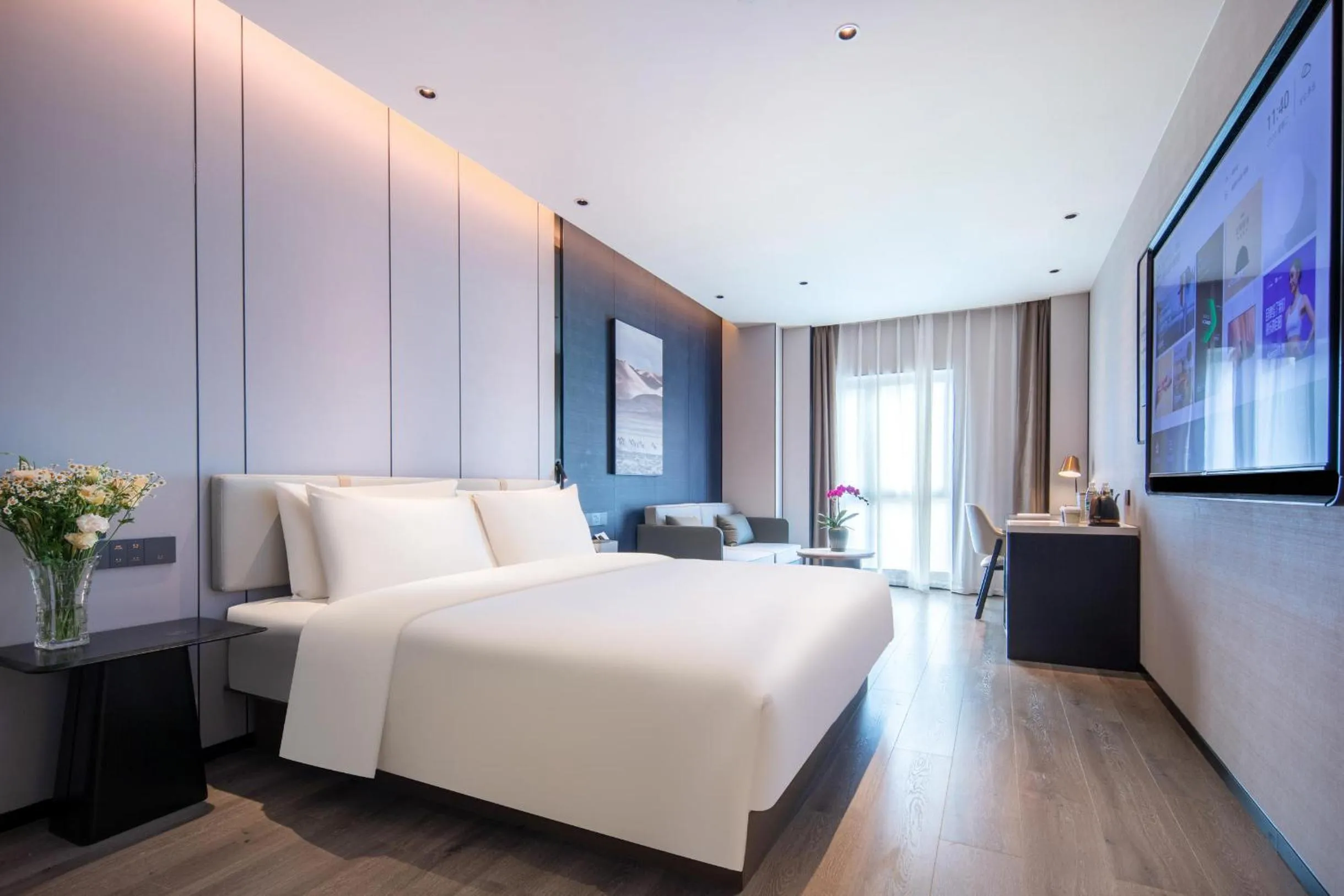 Bed in Atour Hotel Kunming Guangfu Road Haile World