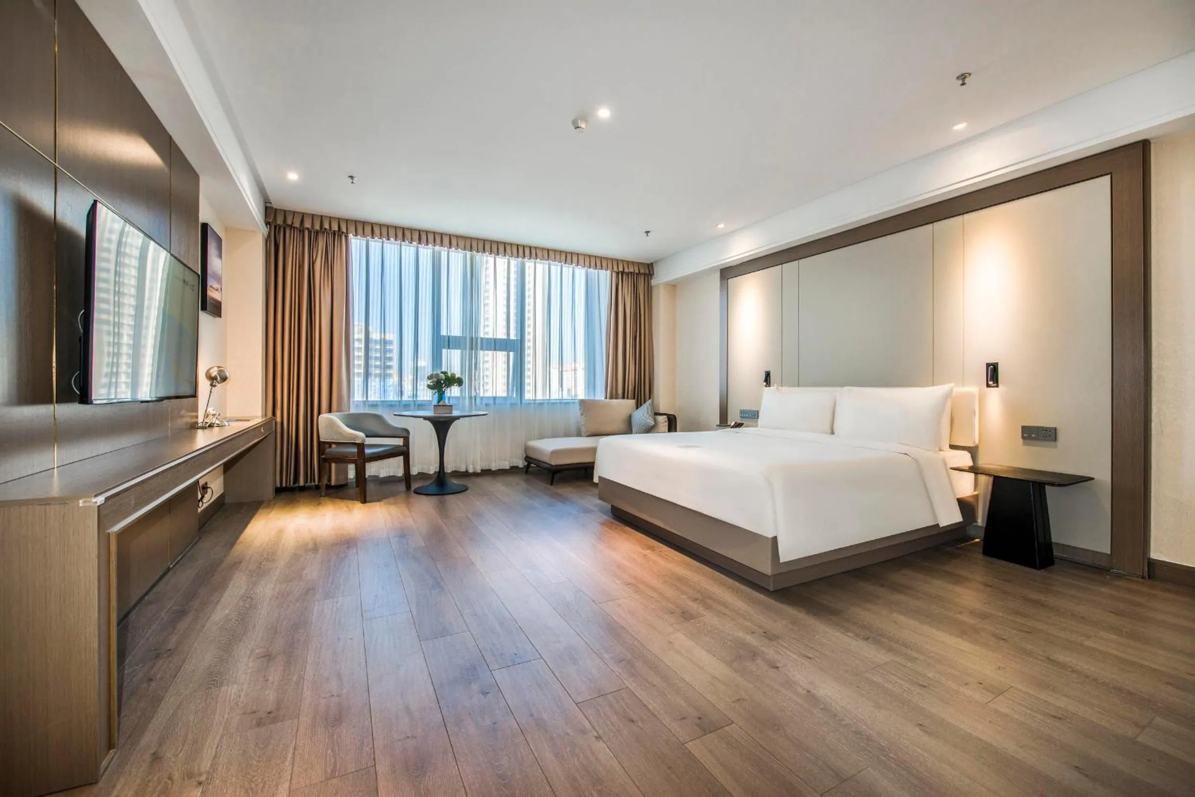 Bed in Atour X Hotel Yangjiang Jiangcheng Junyi Plaza