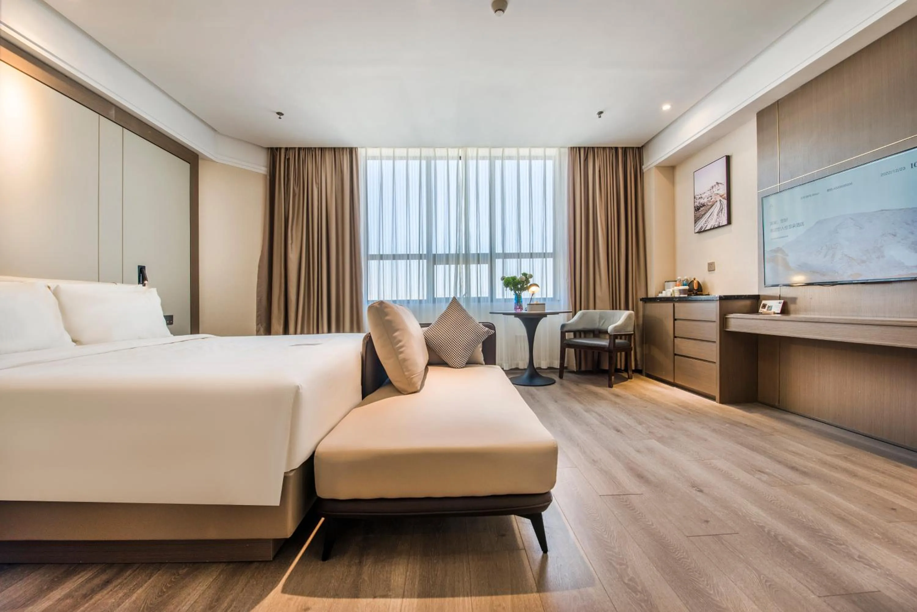 Bed in Atour X Hotel Yangjiang Jiangcheng Junyi Plaza