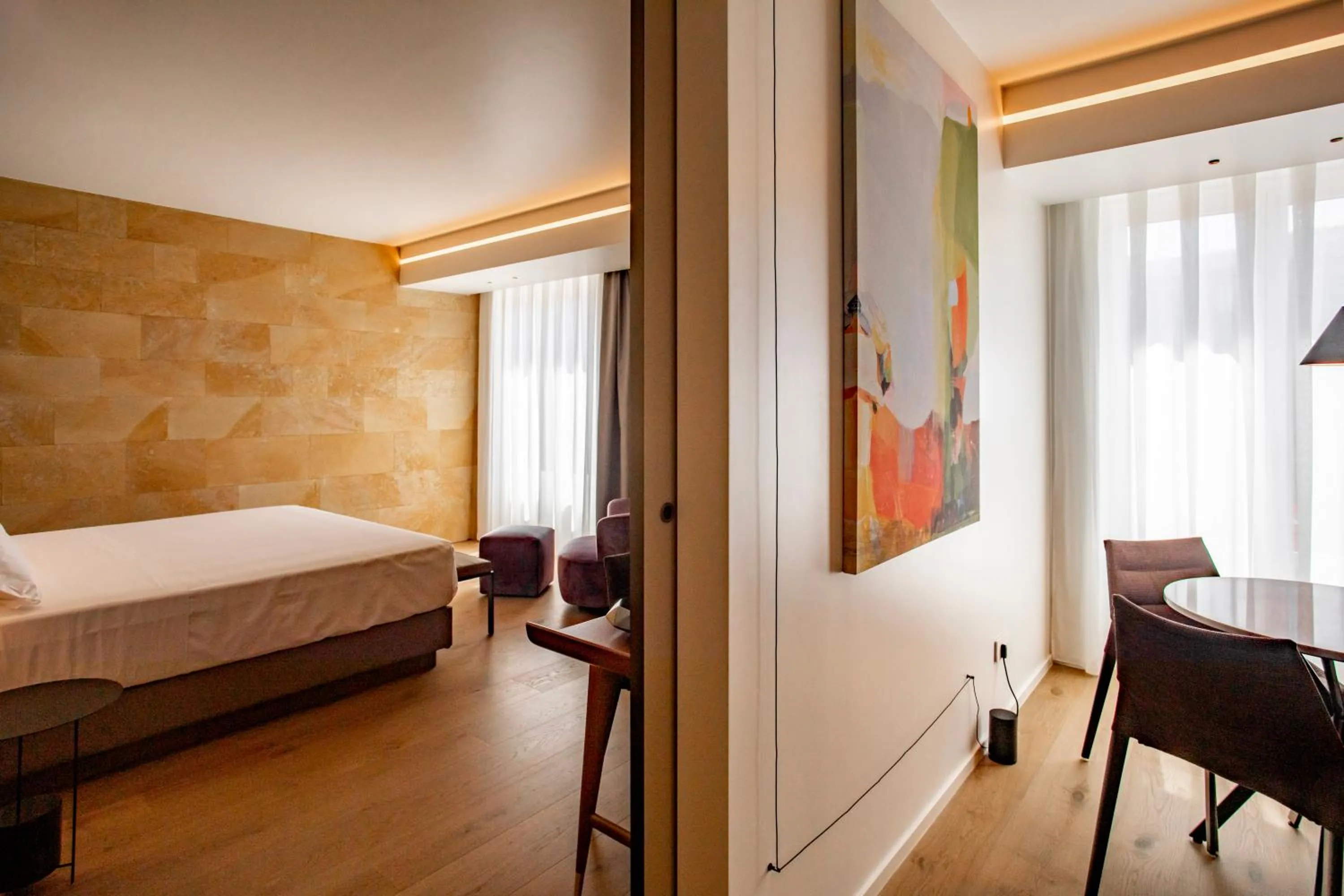 Photo of the whole room, Bed in Palazzo Sangiorgio