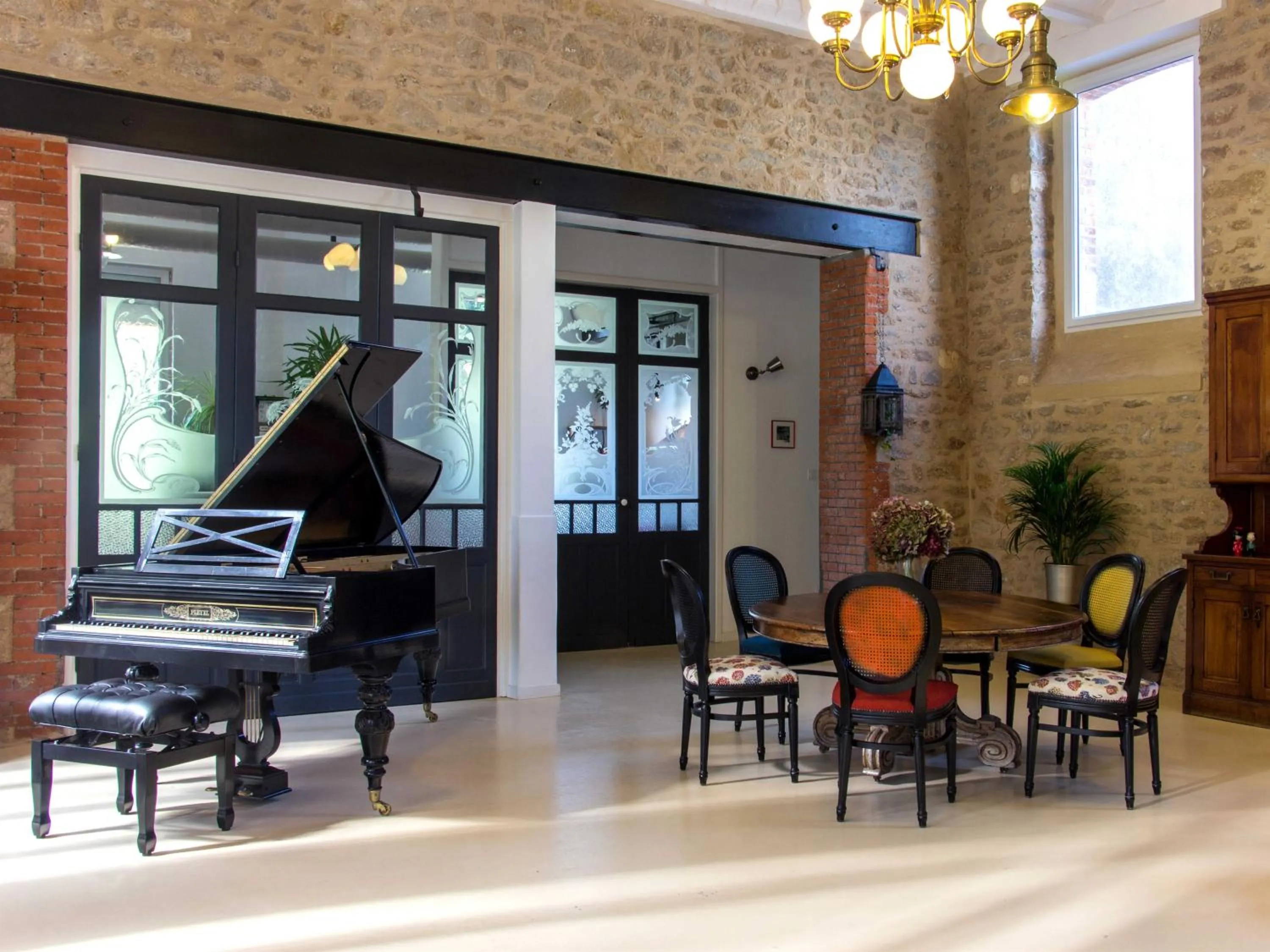 Dining area in Laiterie de Tocqueville B&B