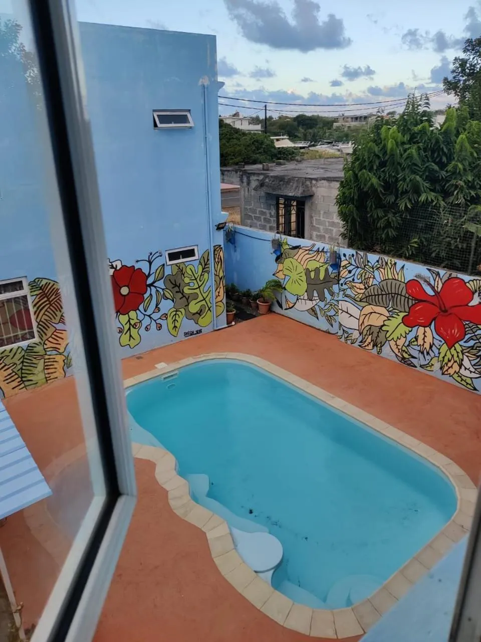 Pool view in Bob Apartments